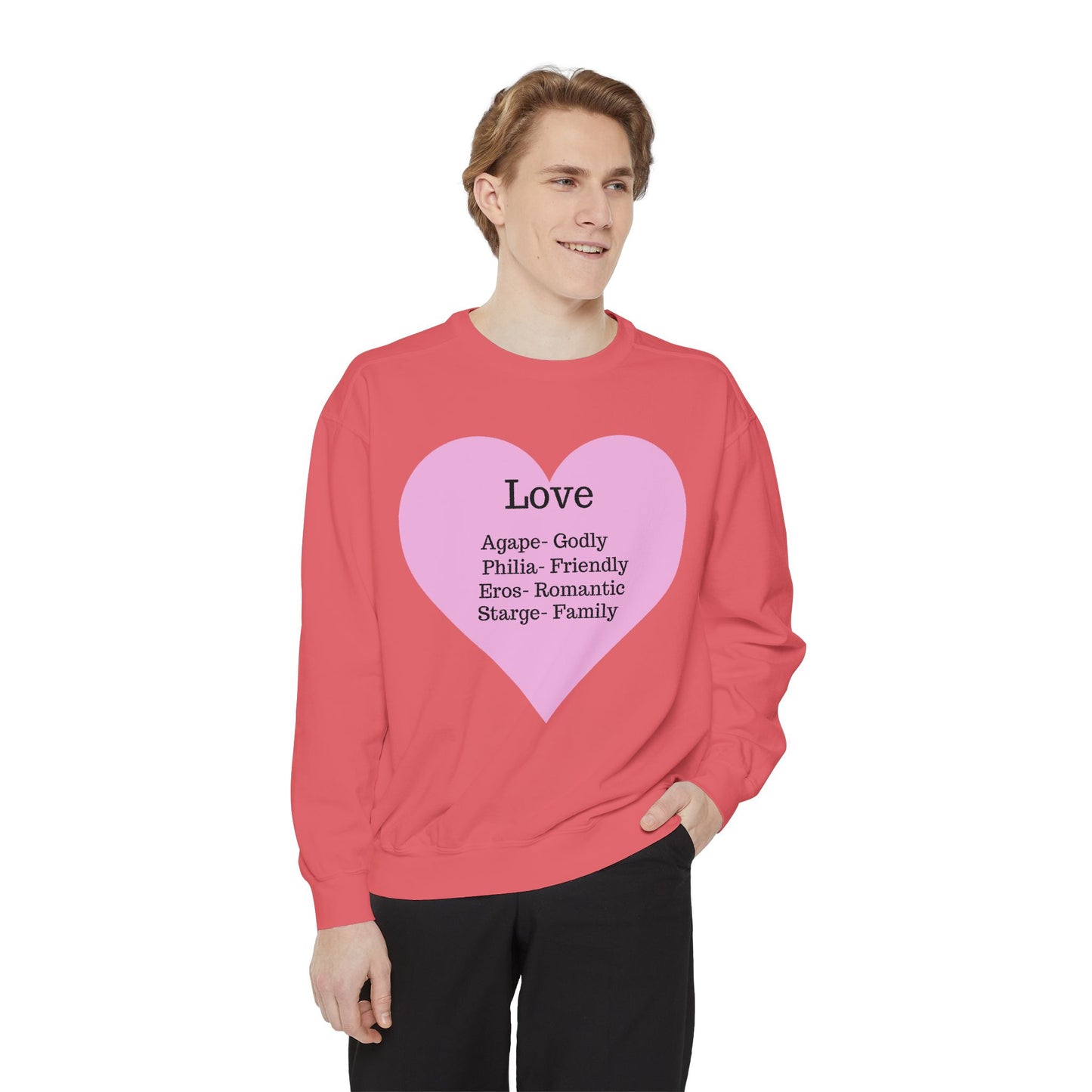 Garment-Dyed Love Sweatshirt | Ultra-Soft Comfort Colors® Unisex Pullover