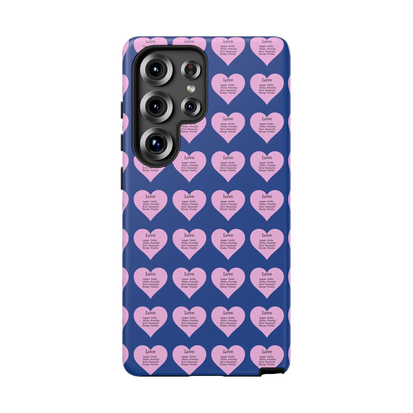 Hearts-A-Flutter Phone Case (Samsung)(Dark blue)