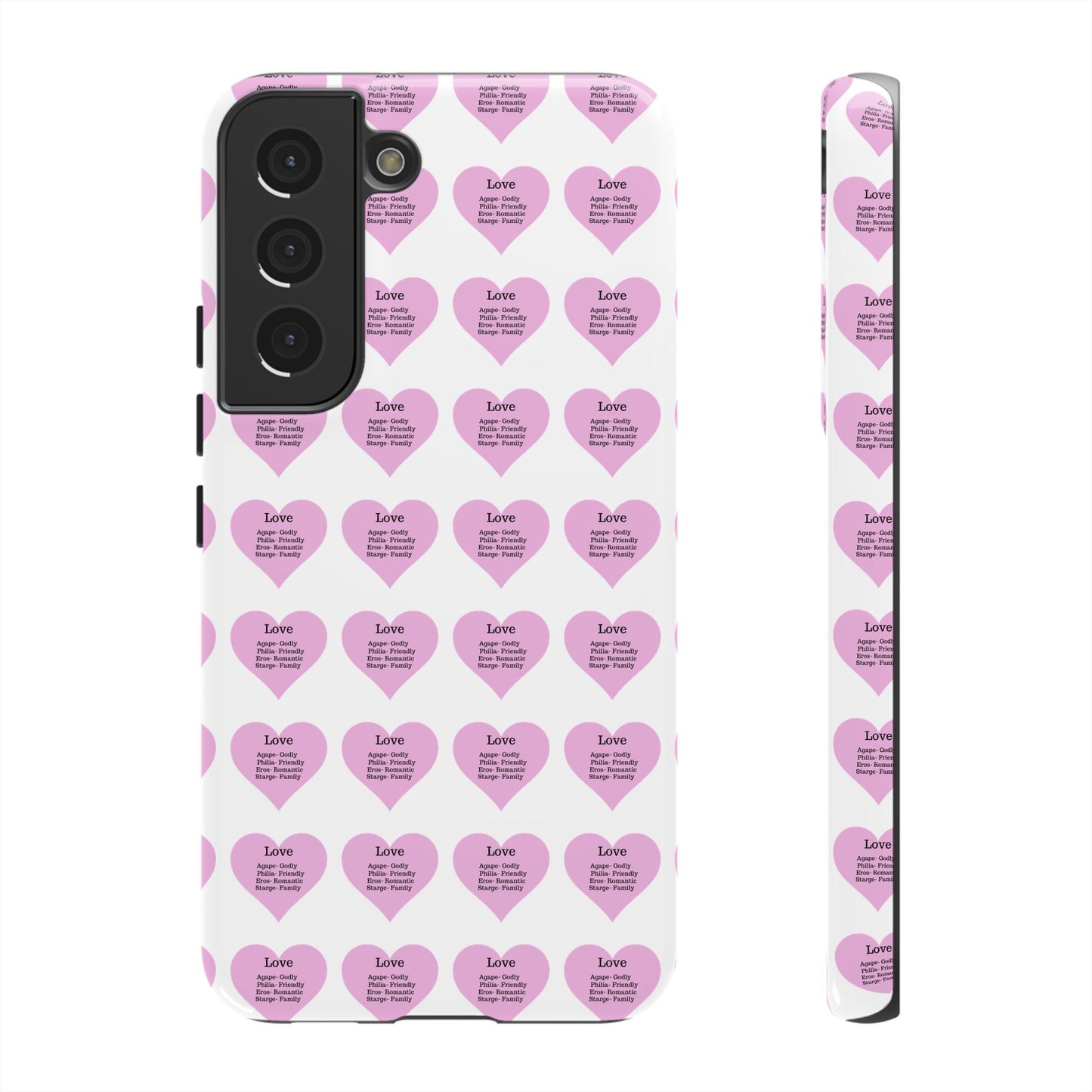 Hearts-A-Flutter Phone Case (Samsung)(White)