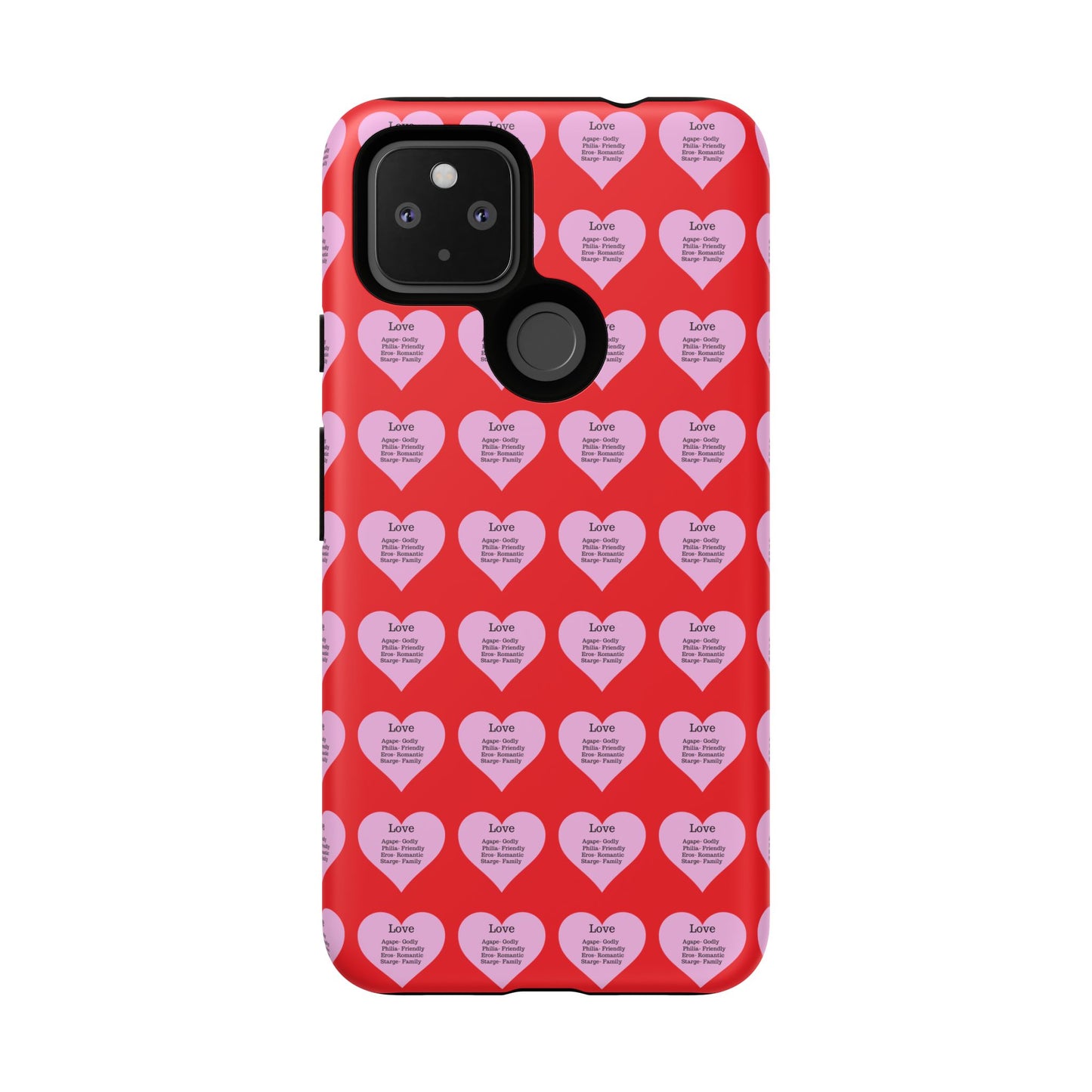 Hearts-A-Flutter Phone Case (iPhone, Google Pixel)(Red)