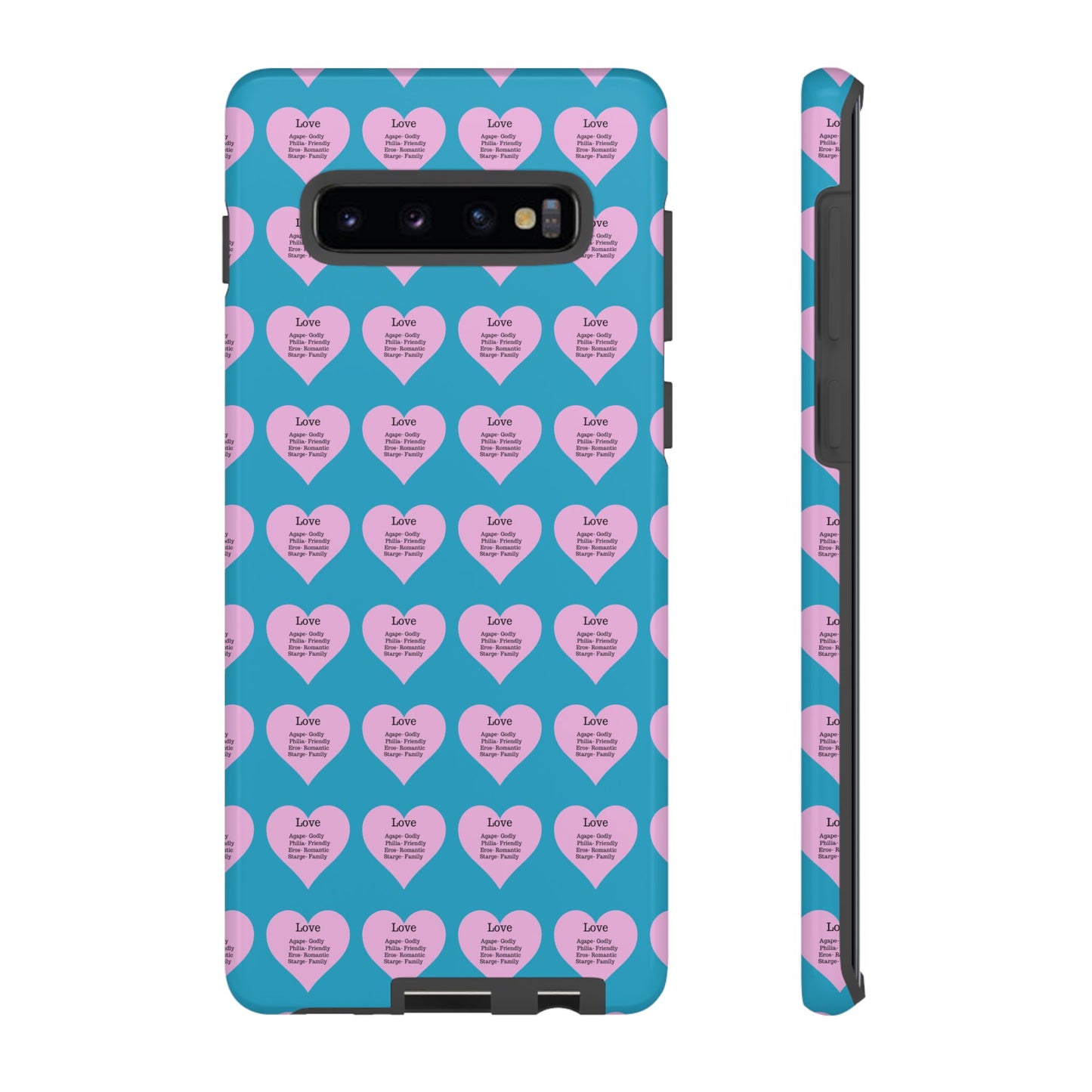 Hearts-A-Flutter Phone Case (Samsung)(Turquoise)