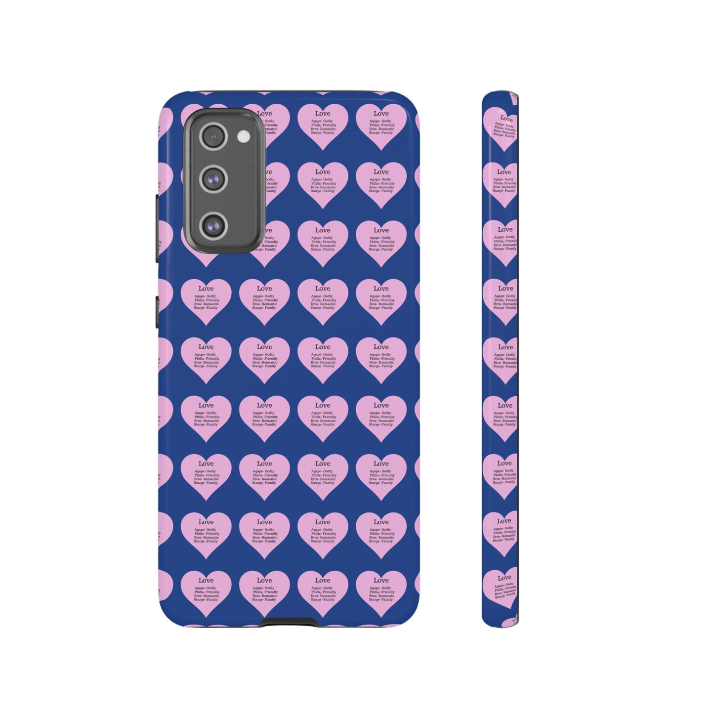 Hearts-A-Flutter Phone Case (Samsung)(Dark blue)