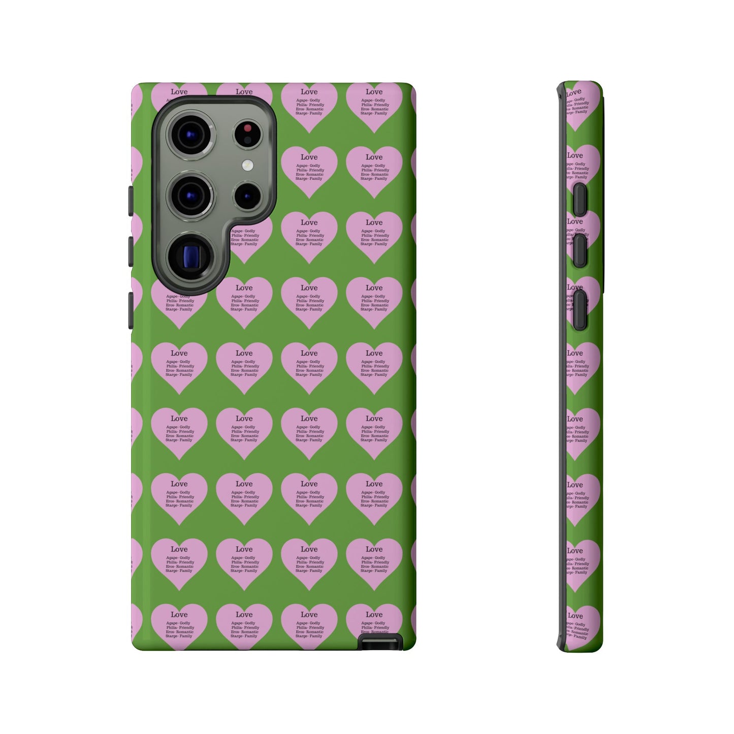 Hearts-A-Flutter Phone Case (Samsung)(Green)