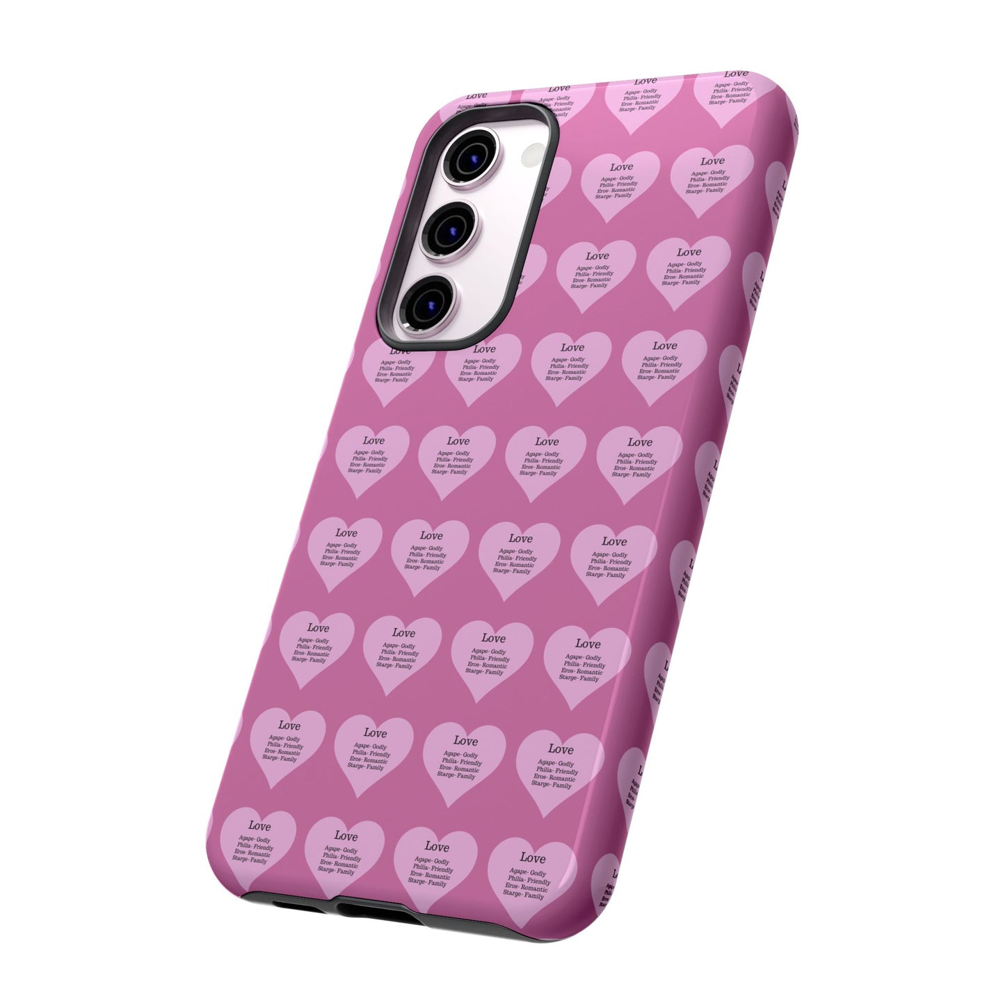 Hearts-A-Flutter Phone Case (Samsung)(Light pink)