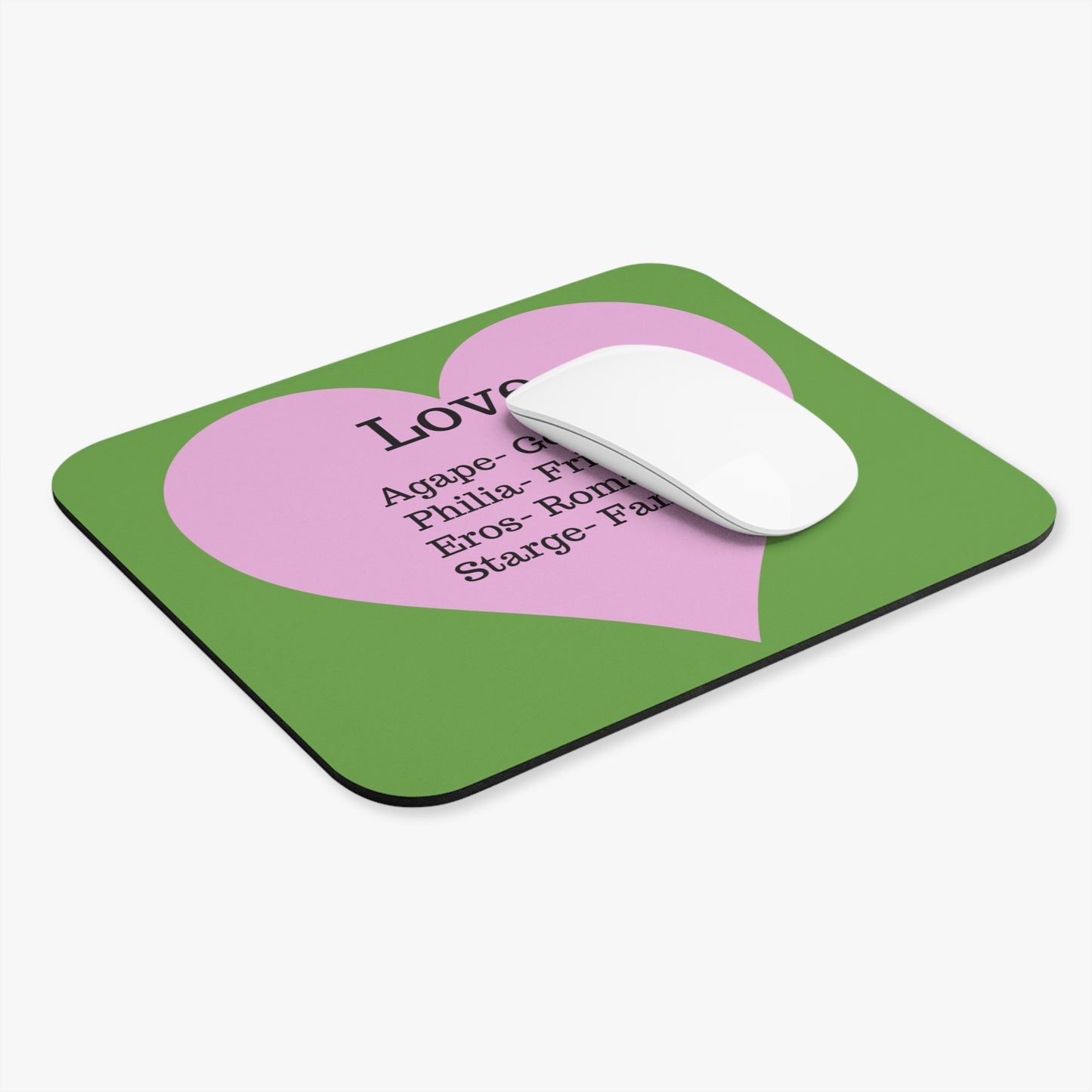 The Four Loves Mouse Pad (Green)