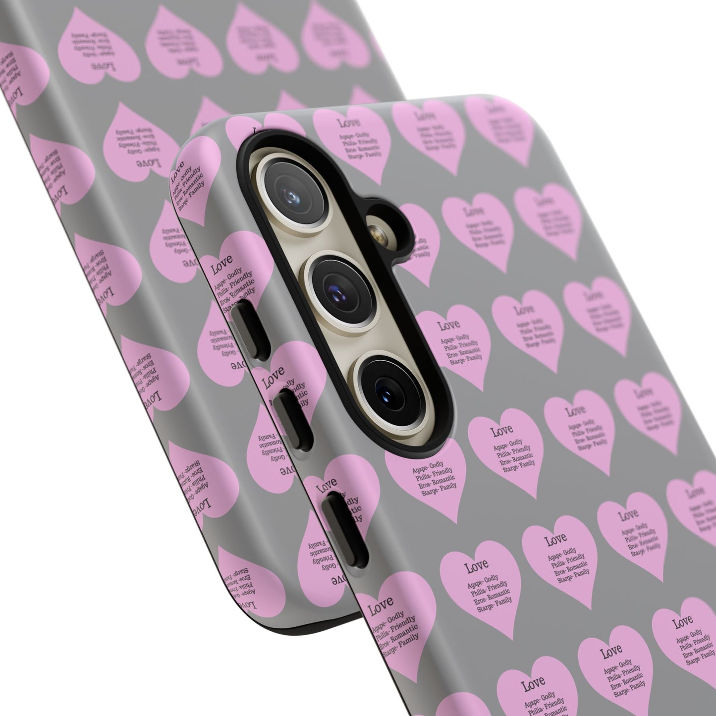 Hearts-A-Flutter Phone Case (Samsung)(Grey)