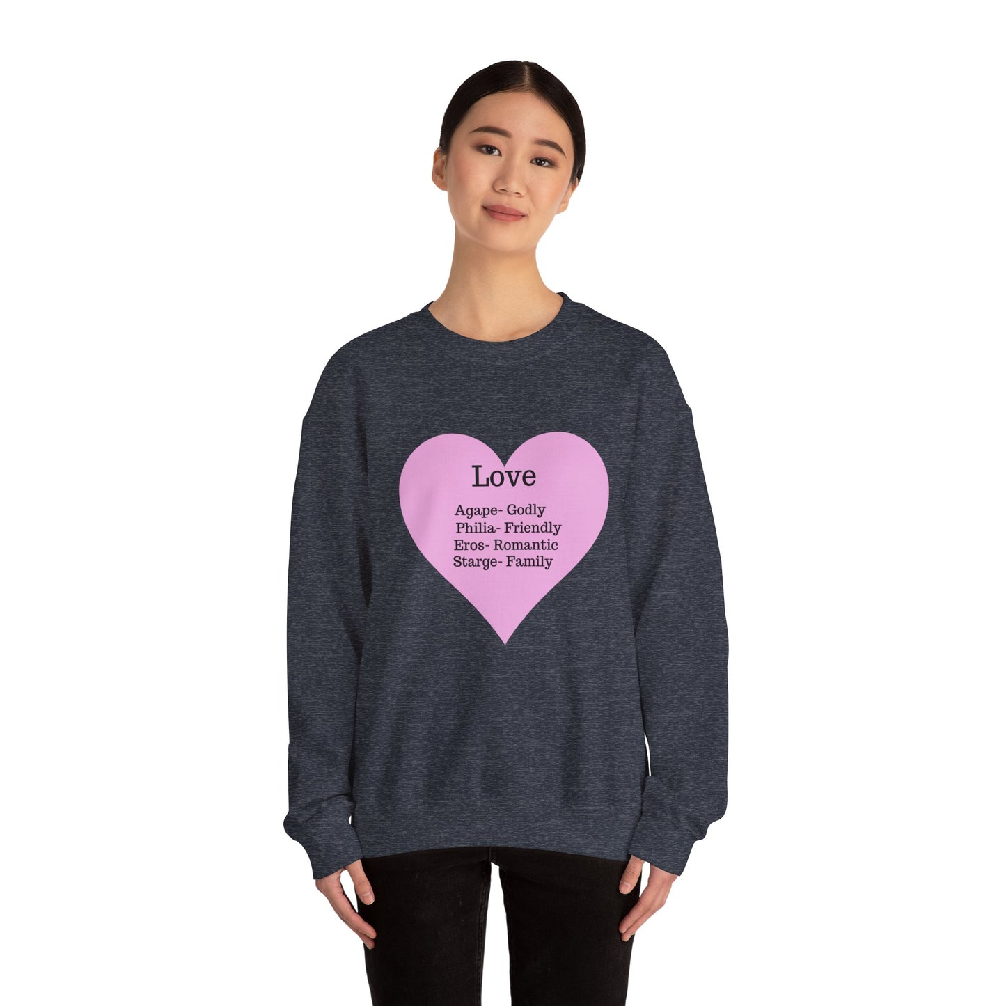Types of Love Heart Unisex Sweatshirt