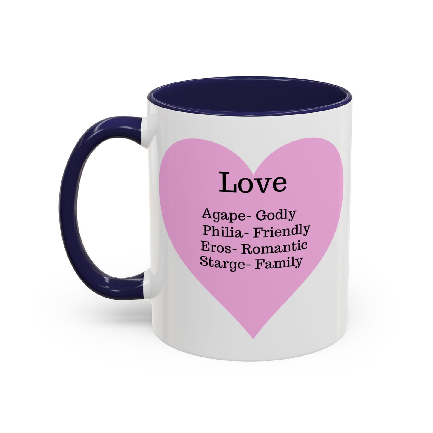 Charming Heart Accent Coffee Mug (White)