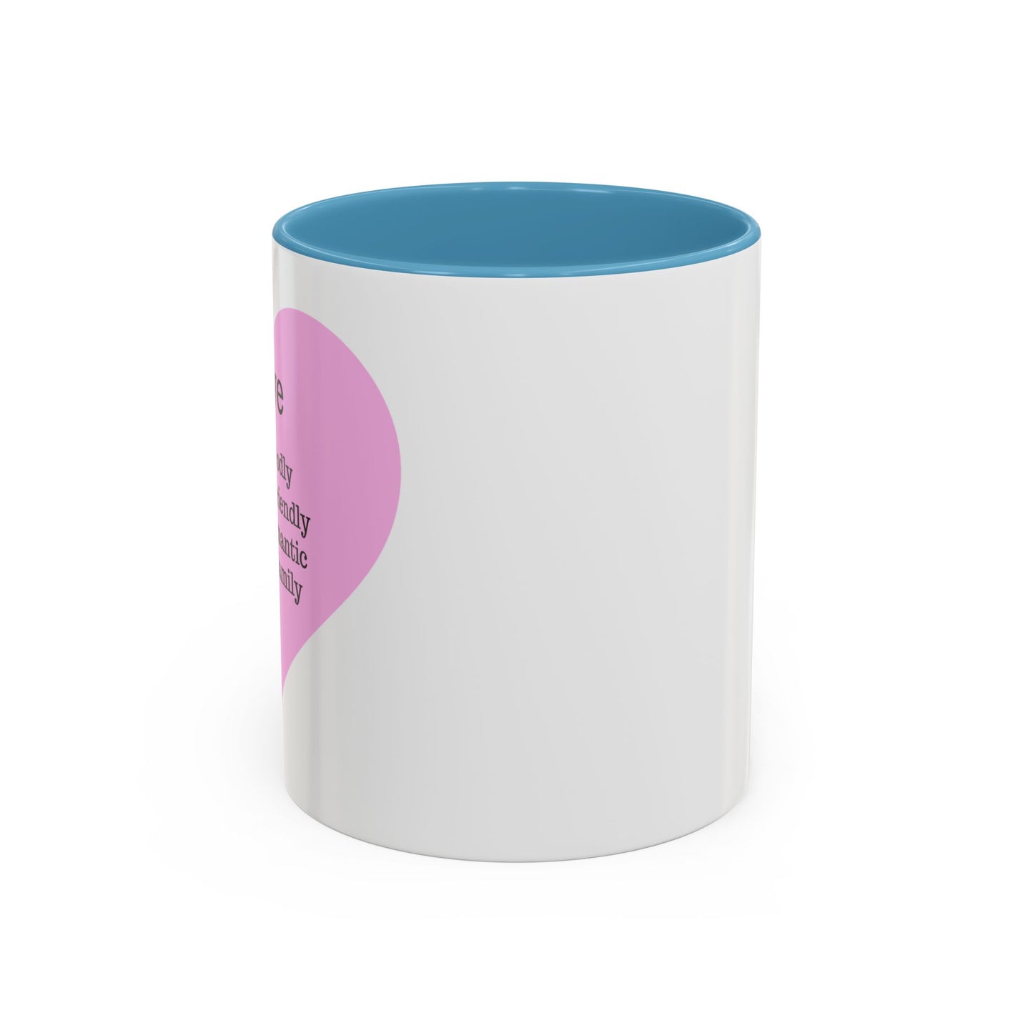 Charming Heart Accent Coffee Mug (White)