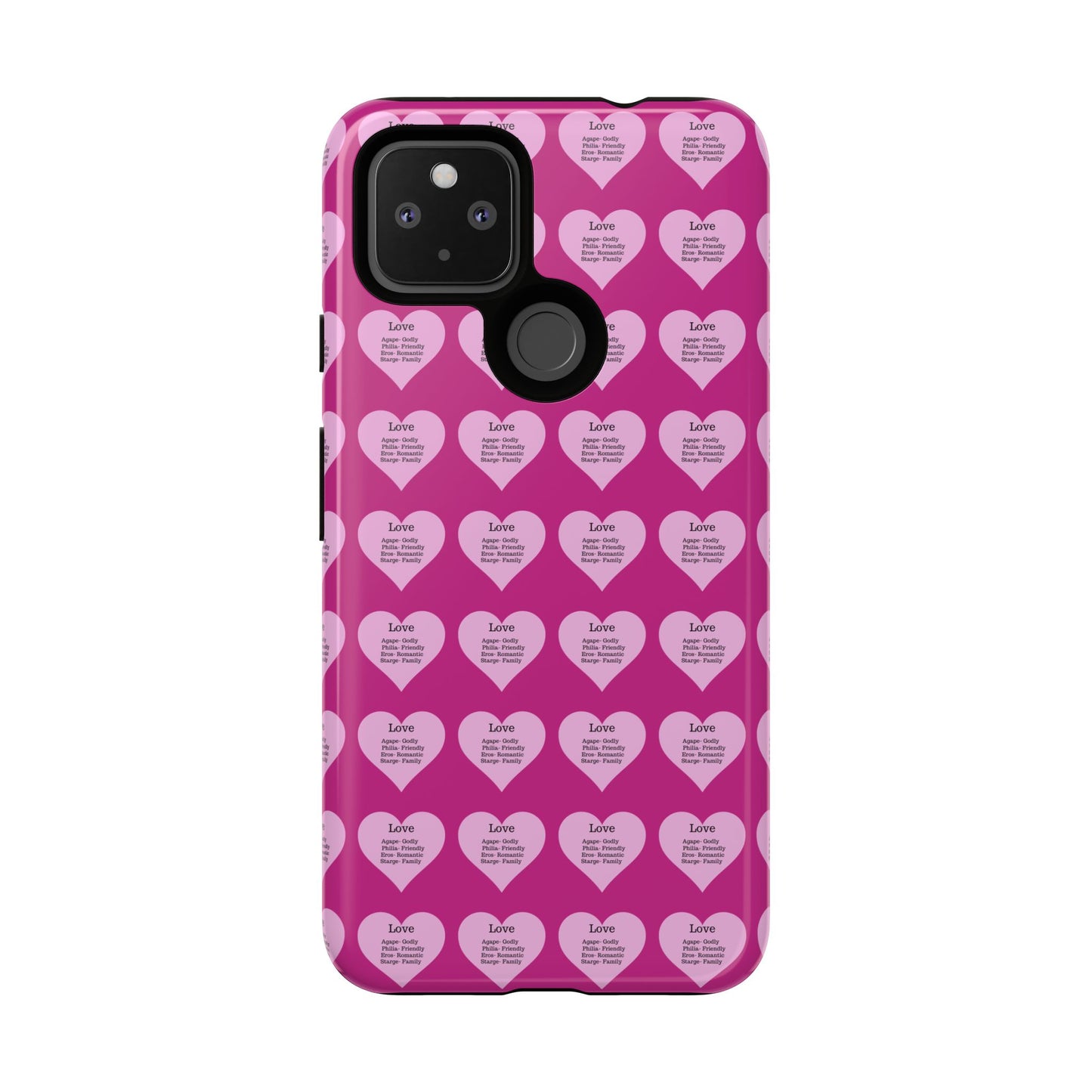 Hearts-A-Flutter Phone Case (iPhone, Google Pixel)(Pink)