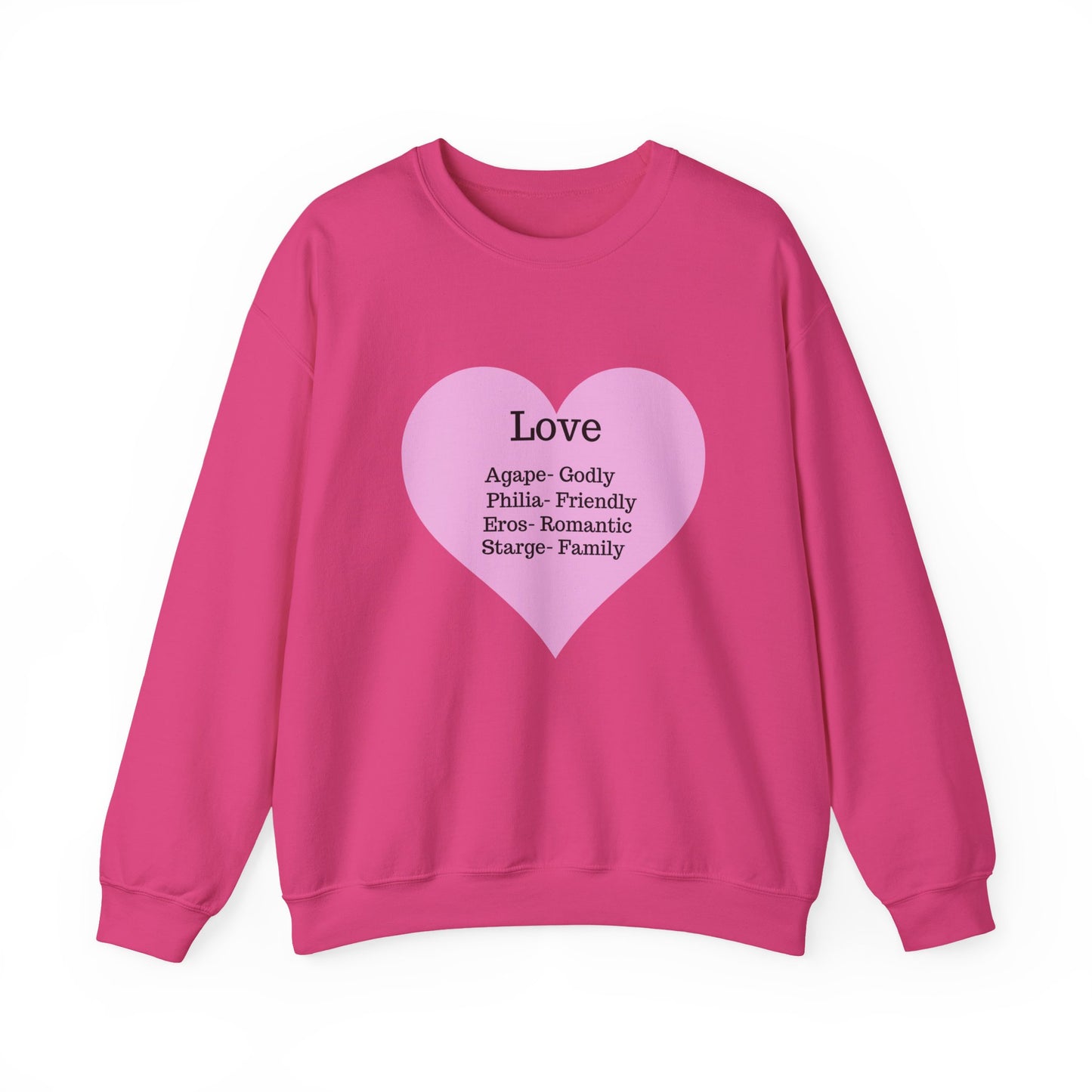 Types of Love Heart Unisex Sweatshirt