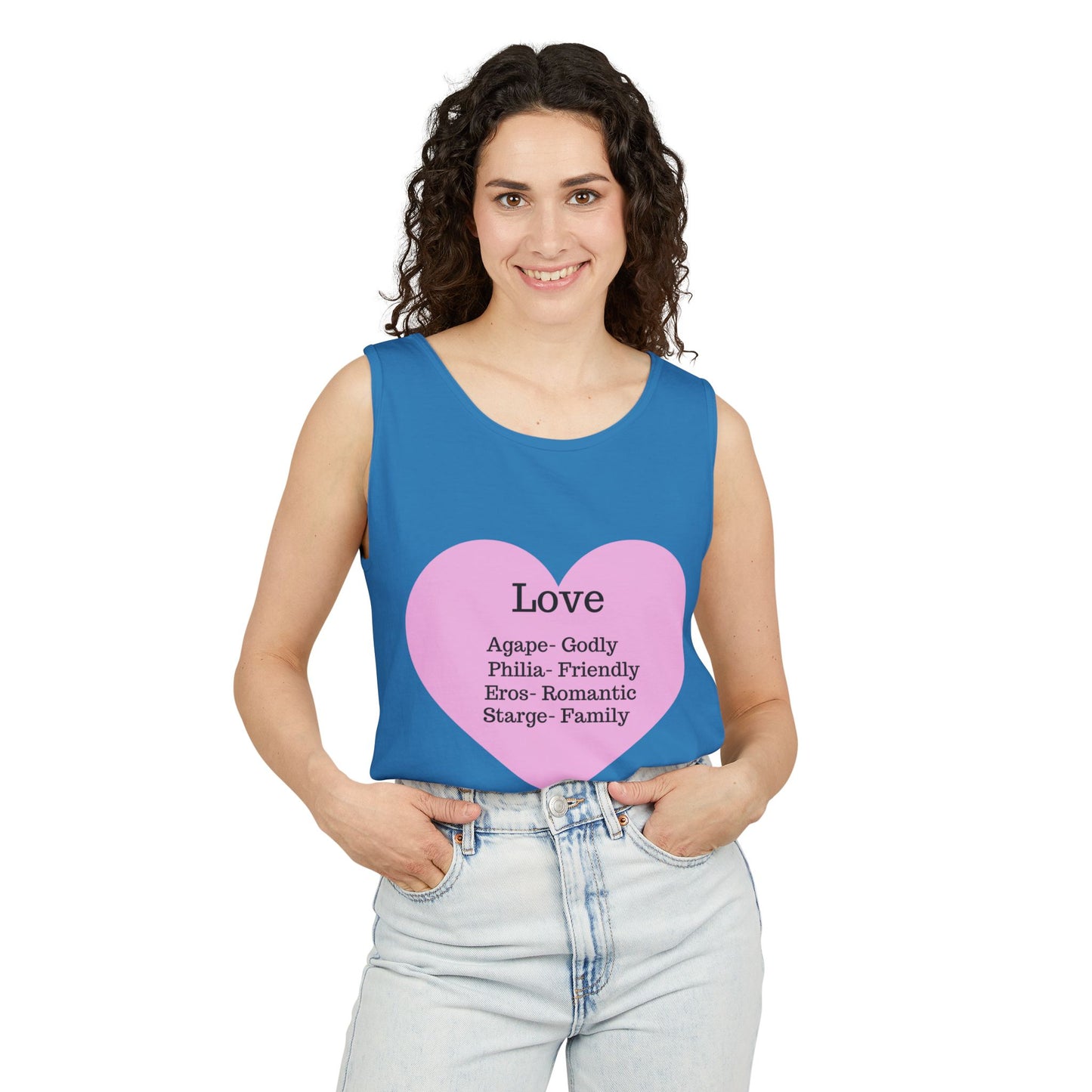 Unisex "Love" Definitions Garment-Dyed Tank Top