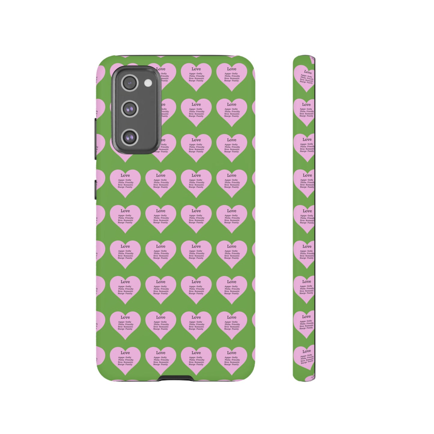 Hearts-A-Flutter Phone Case (Samsung)(Green)