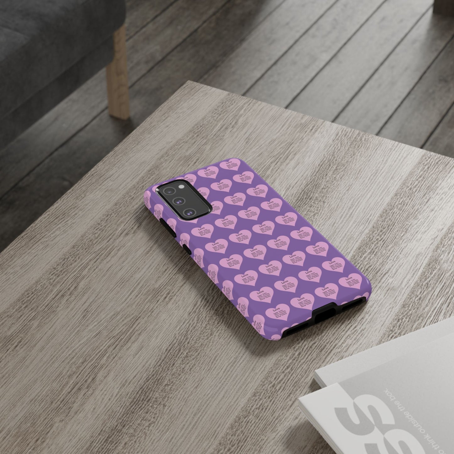 Hearts-A-Flutter Phone Case (Samsung)(Light purple)