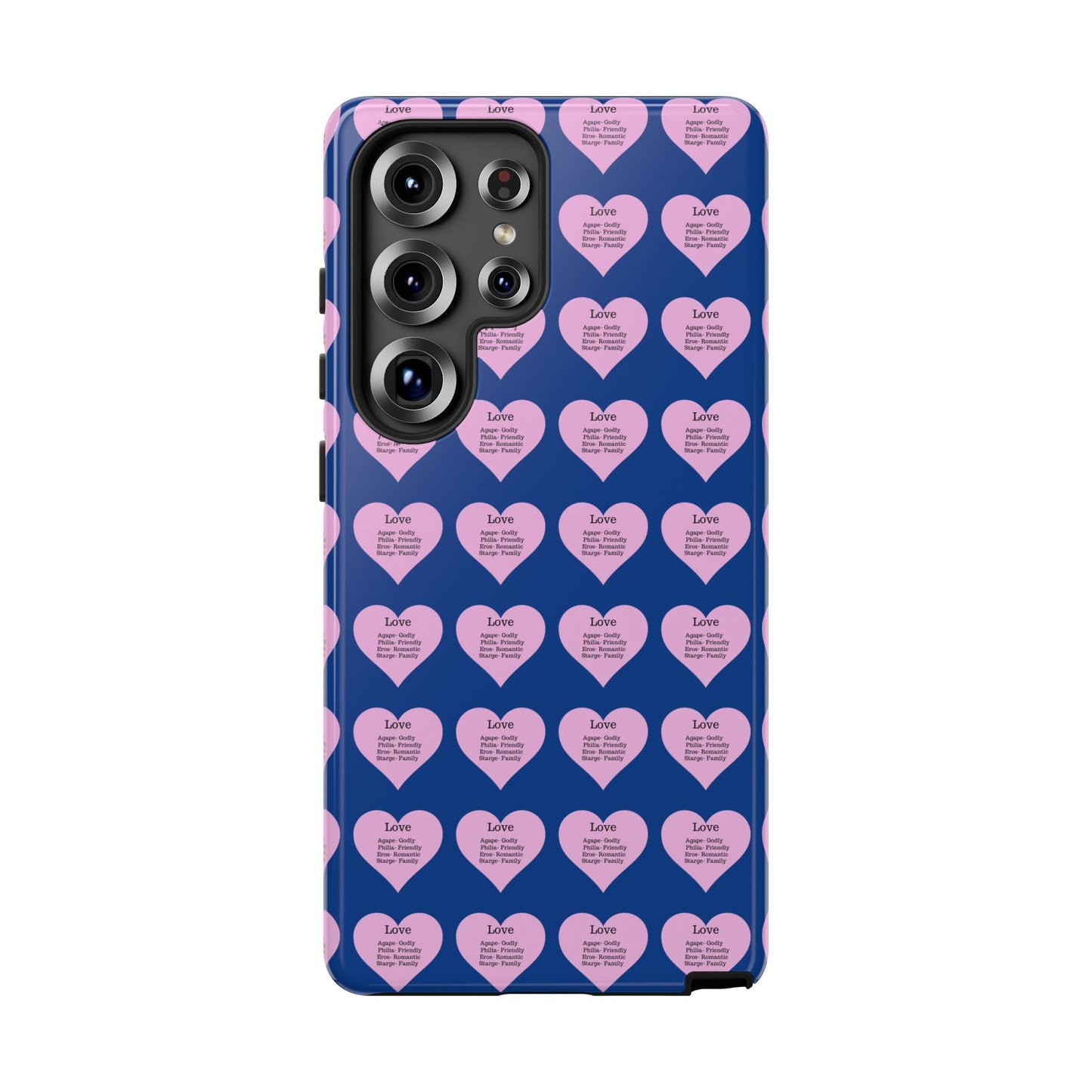 Hearts-A-Flutter Phone Case (Samsung)(Dark blue)