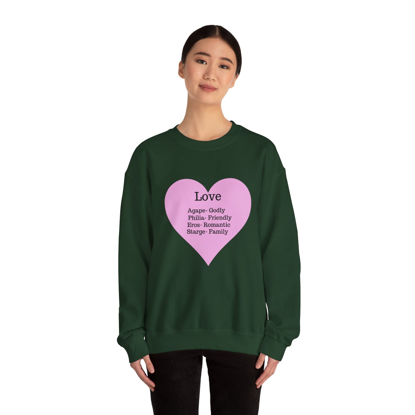Types of Love Heart Unisex Sweatshirt