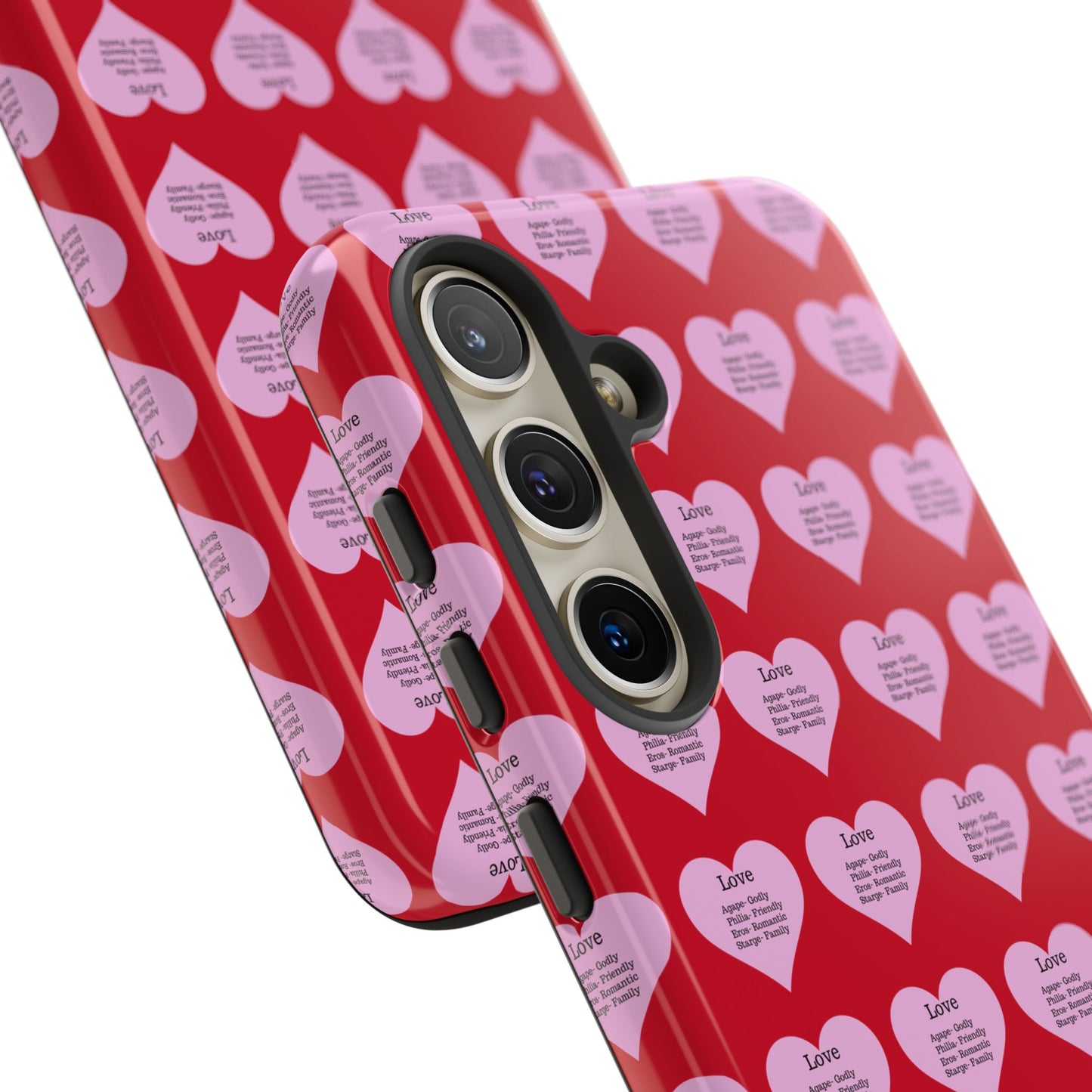 Hearts-A-Flutter Phone Case (Samsung)(Dark red)