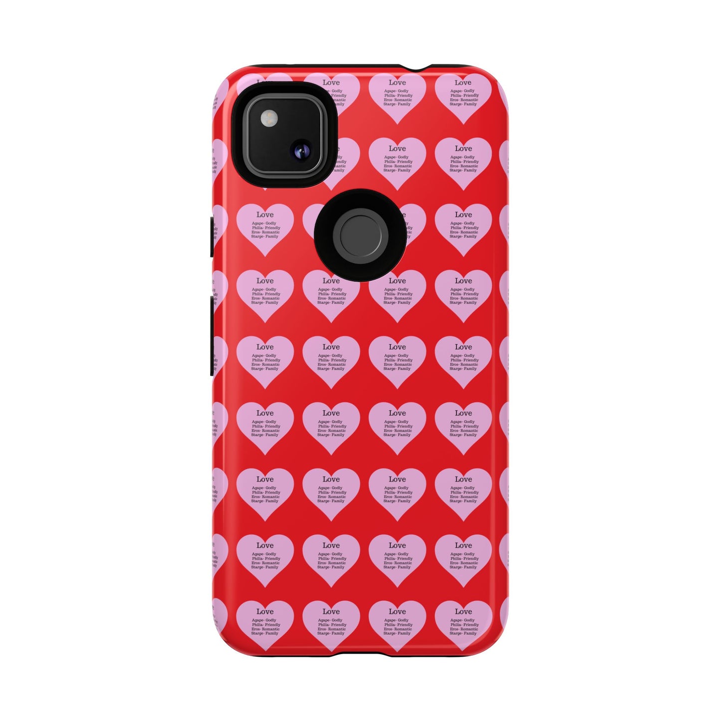 Hearts-A-Flutter Phone Case (iPhone, Google Pixel)(Red)