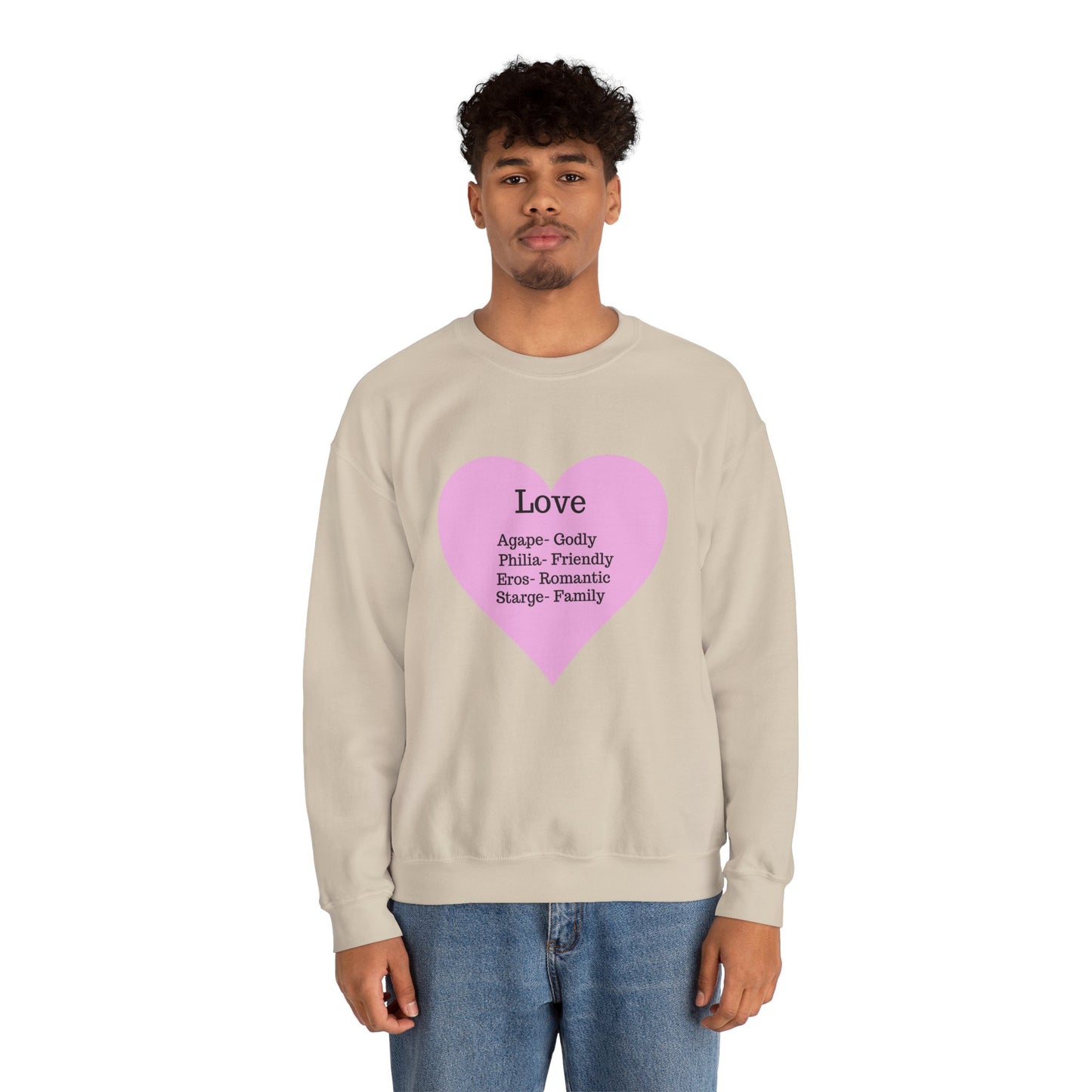 Types of Love Heart Unisex Sweatshirt