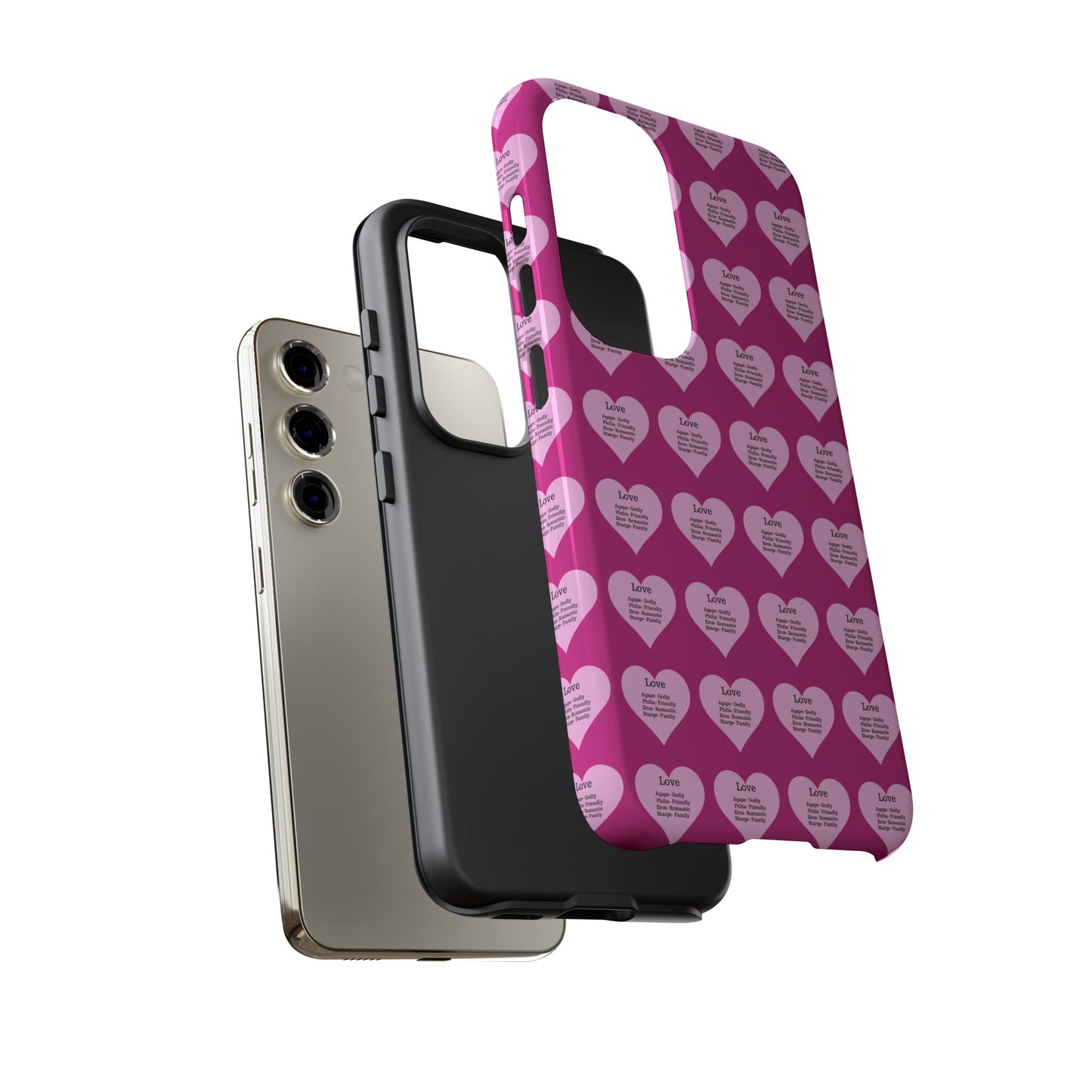 Hearts-A-Flutter Phone Case (Samsung)(Pink)