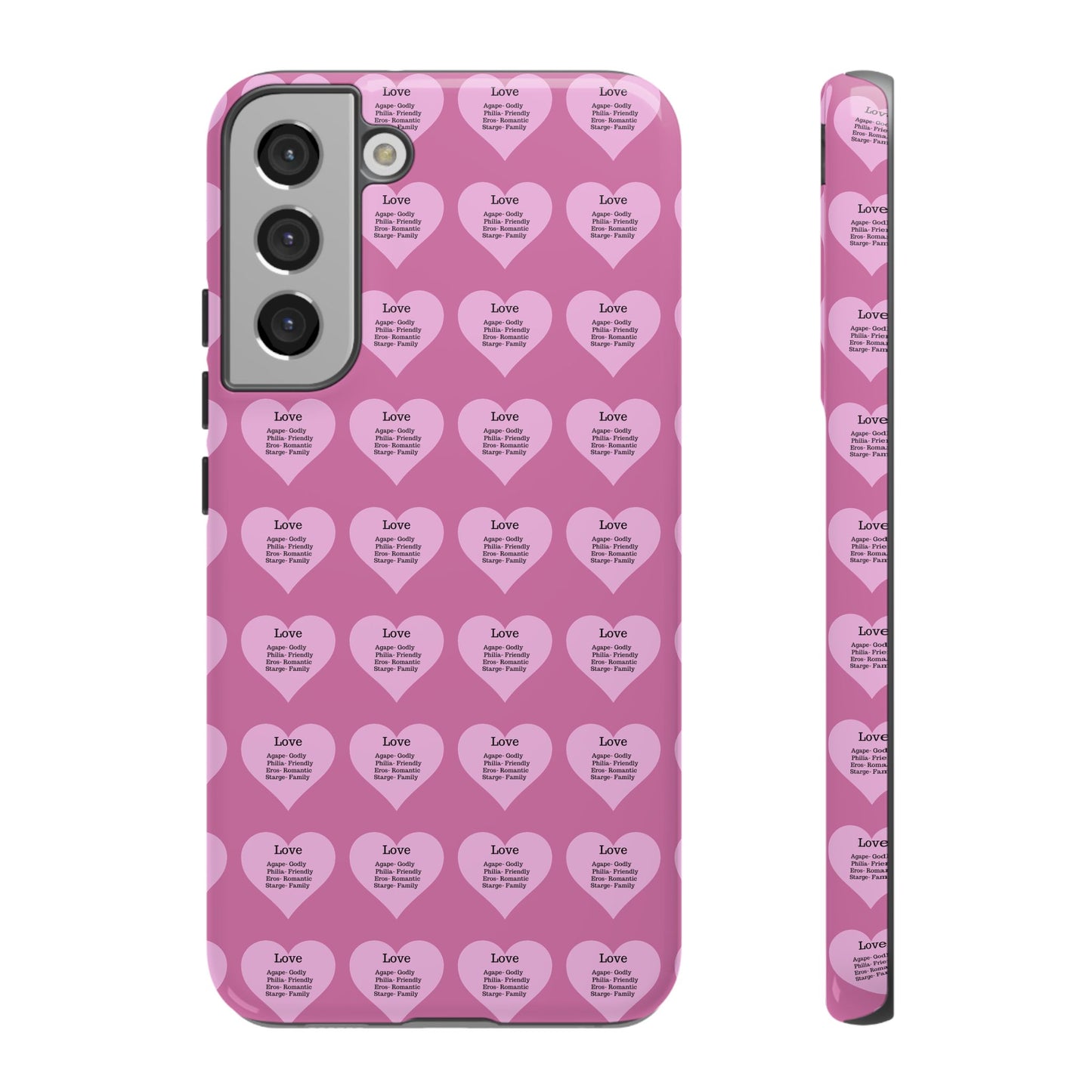 Hearts-A-Flutter Phone Case (Samsung)(Light pink)