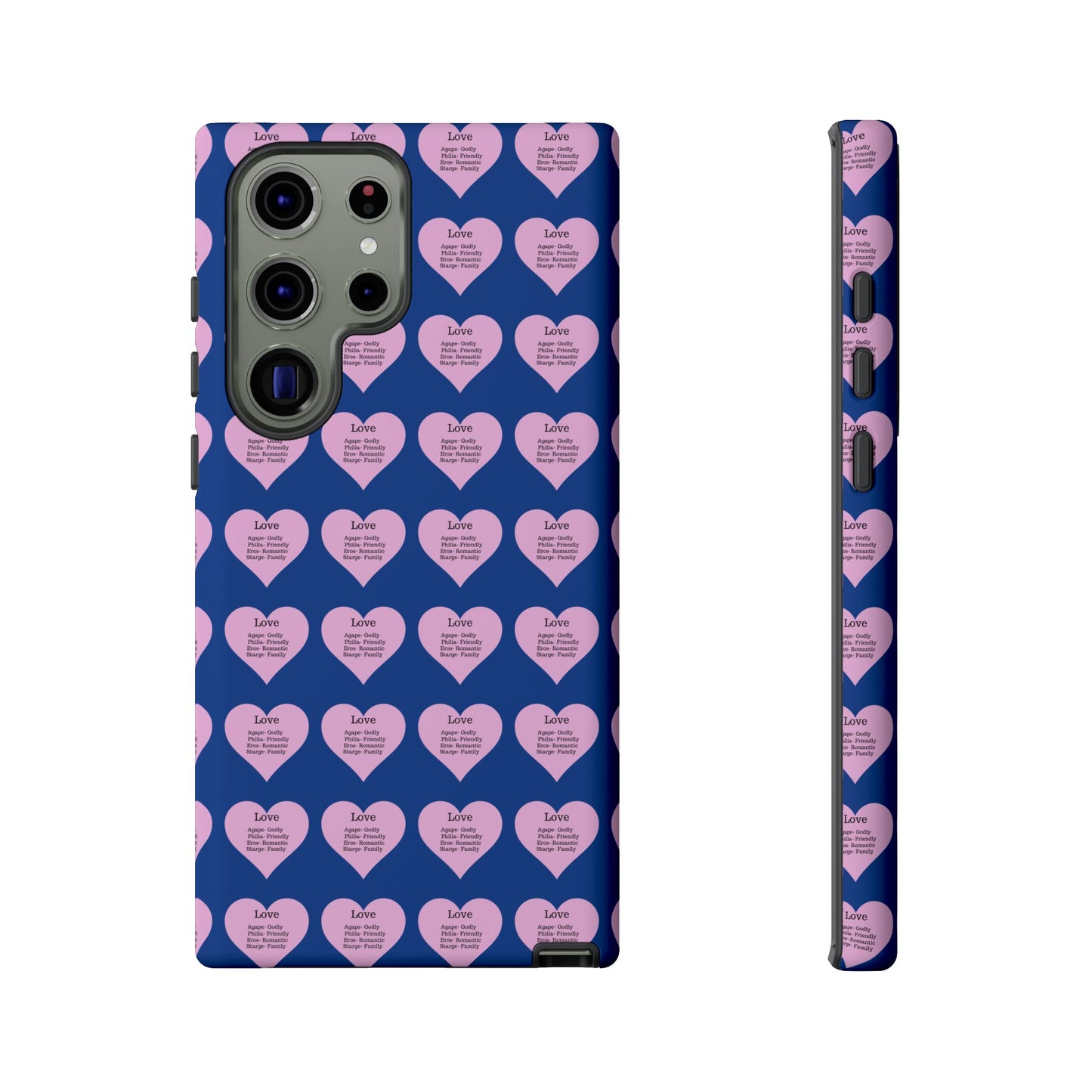 Hearts-A-Flutter Phone Case (Samsung)(Dark blue)