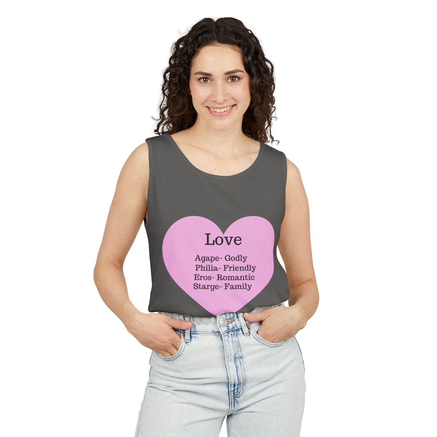 Unisex "Love" Definitions Garment-Dyed Tank Top
