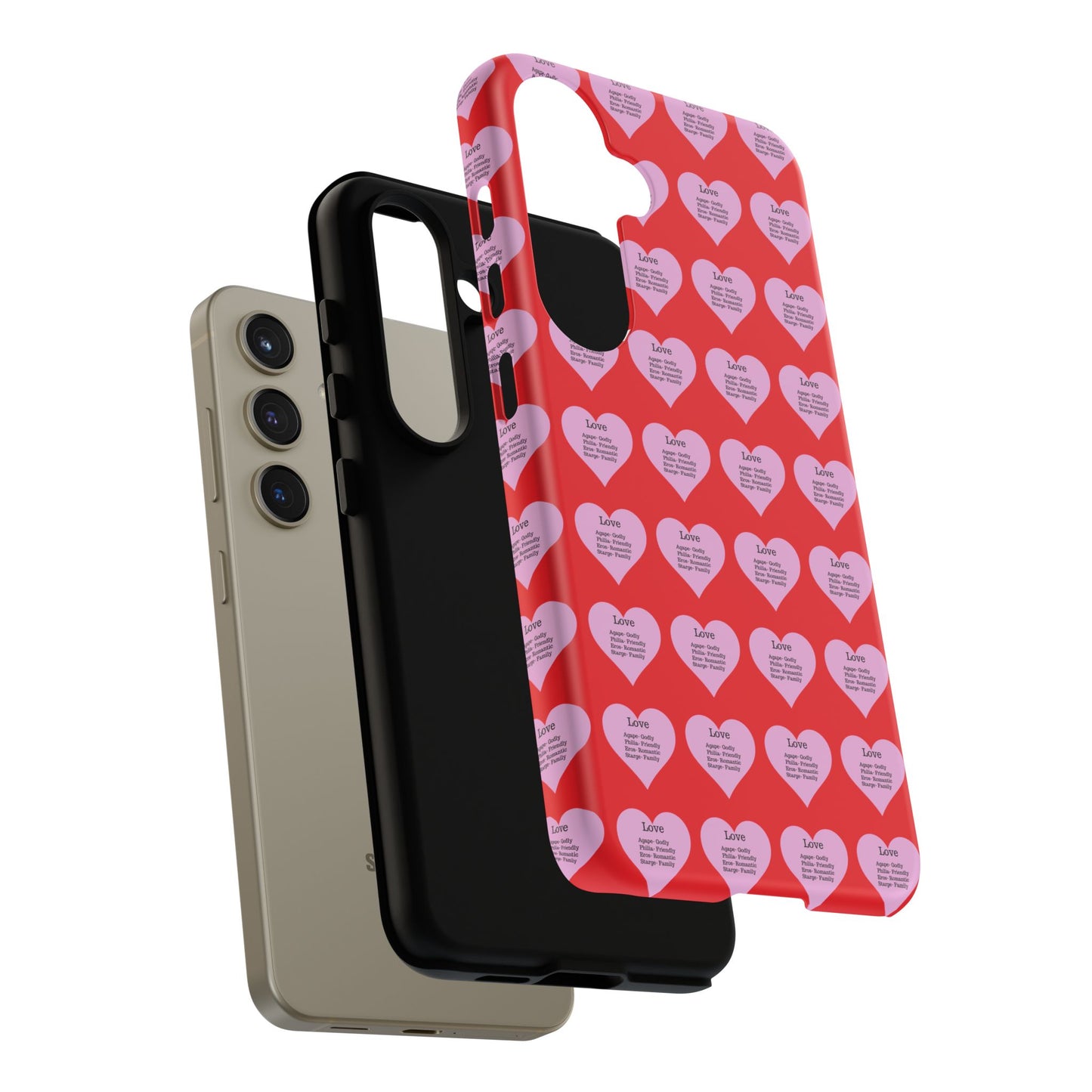 Hearts-A-Flutter Phone Case (Samsung)(Red)