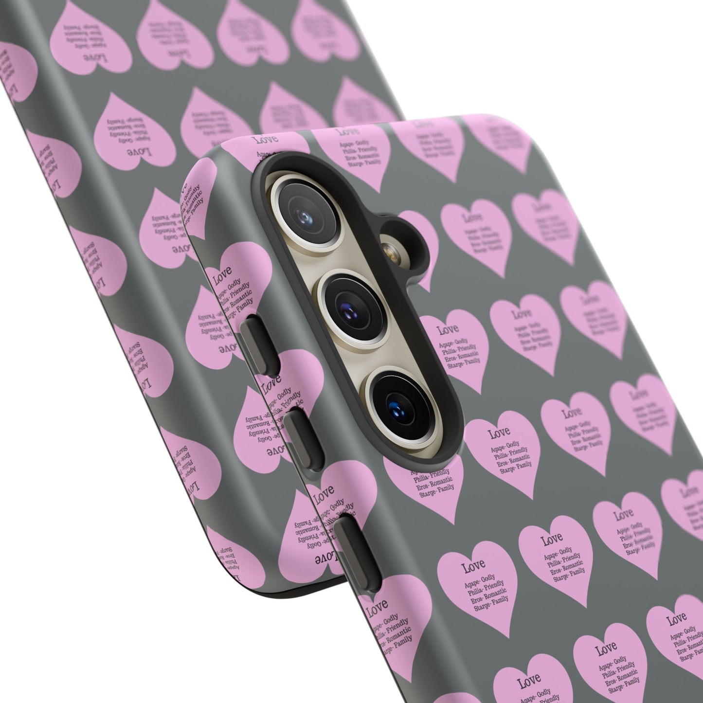 Hearts-A-Flutter Phone Case (Samsung)(Dark grey)