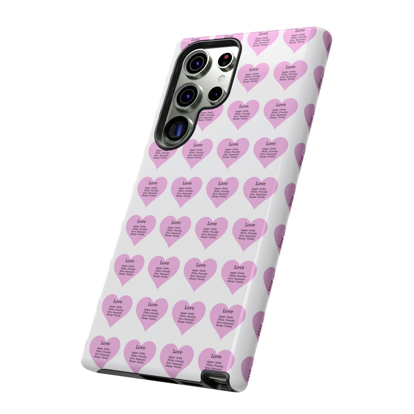 Hearts-A-Flutter Phone Case (Samsung)(White)