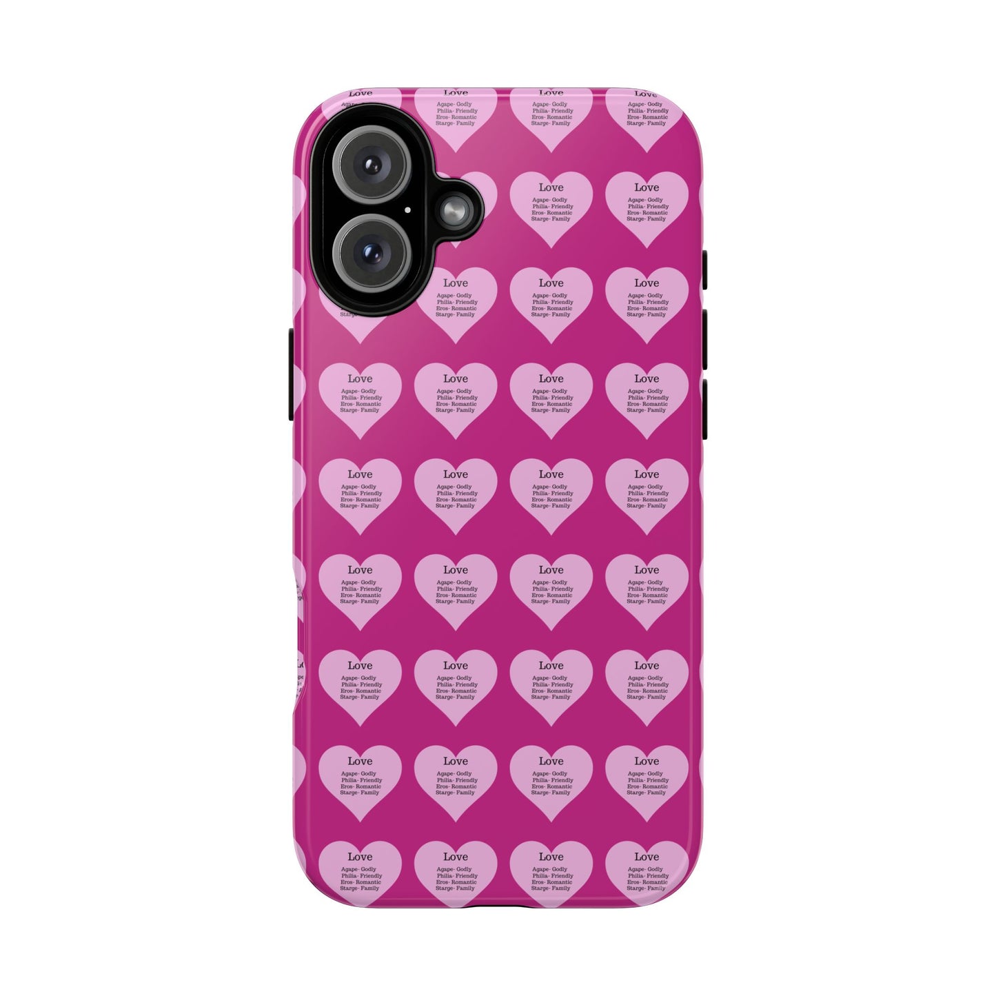 Hearts-A-Flutter Phone Case (iPhone, Google Pixel)(Pink)