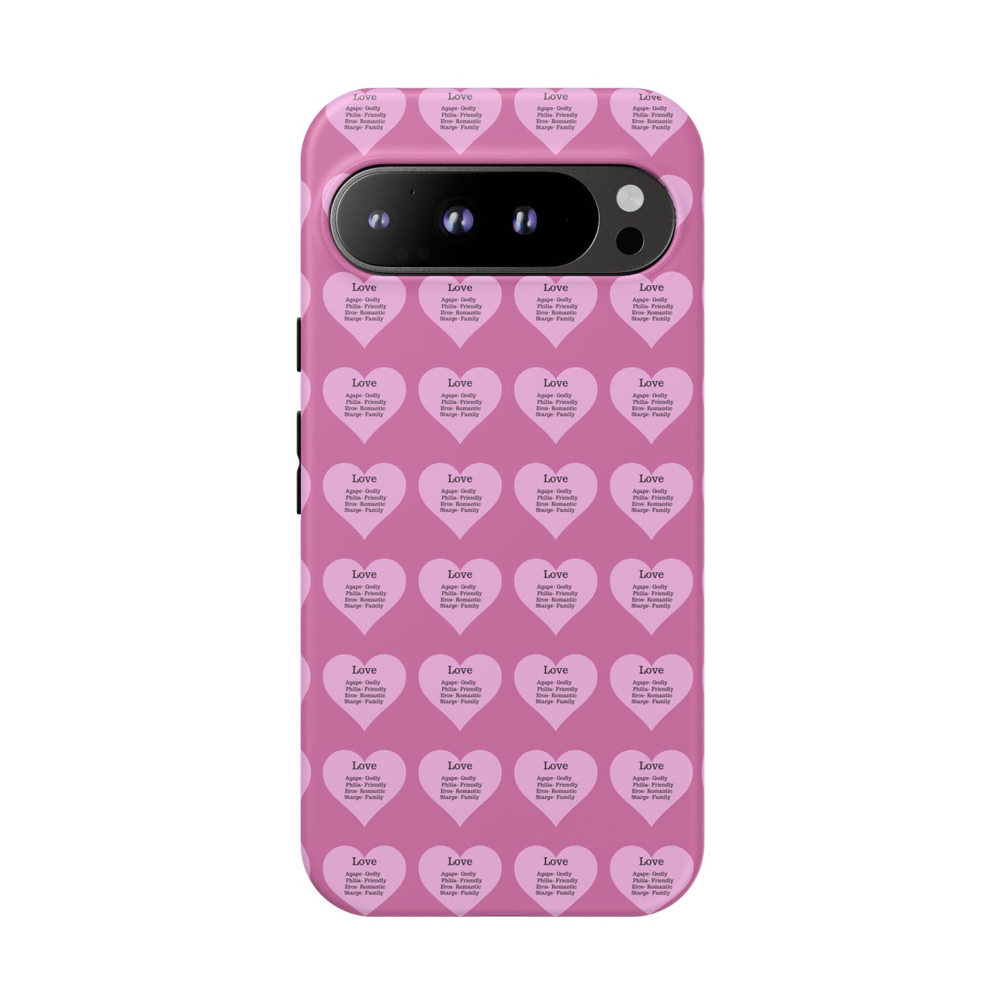 Hearts-A-Flutter Phone Case (iPhone, Google Pixel)(Light pink)