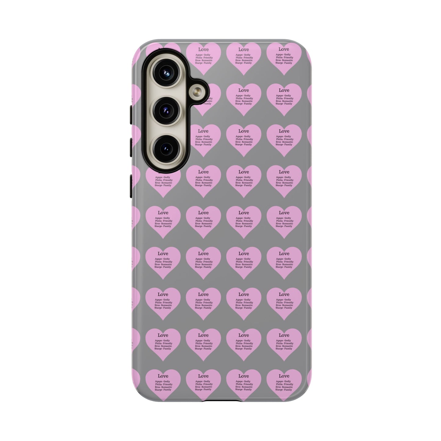 Hearts-A-Flutter Phone Case (Samsung)(Grey)