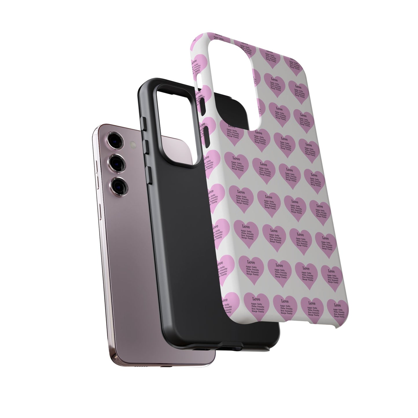 Hearts-A-Flutter Phone Case (Samsung)(White)