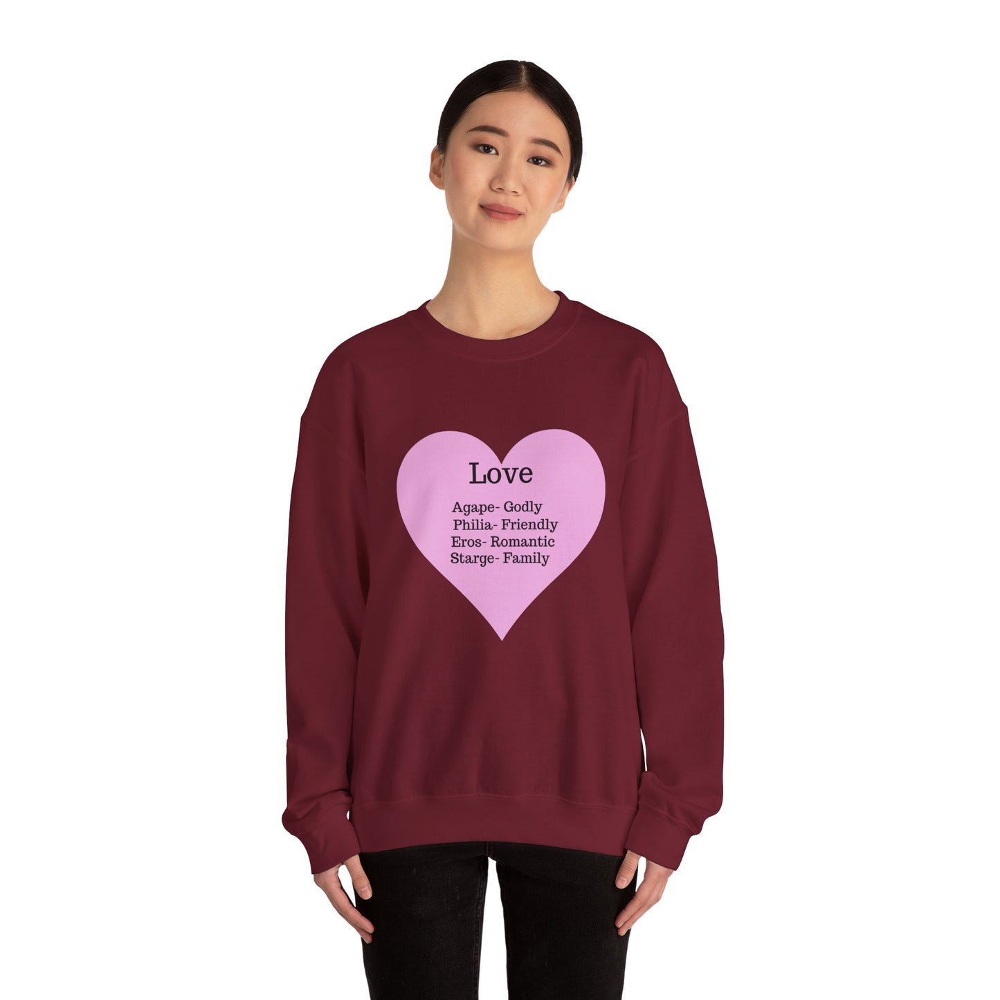 Types of Love Heart Unisex Sweatshirt