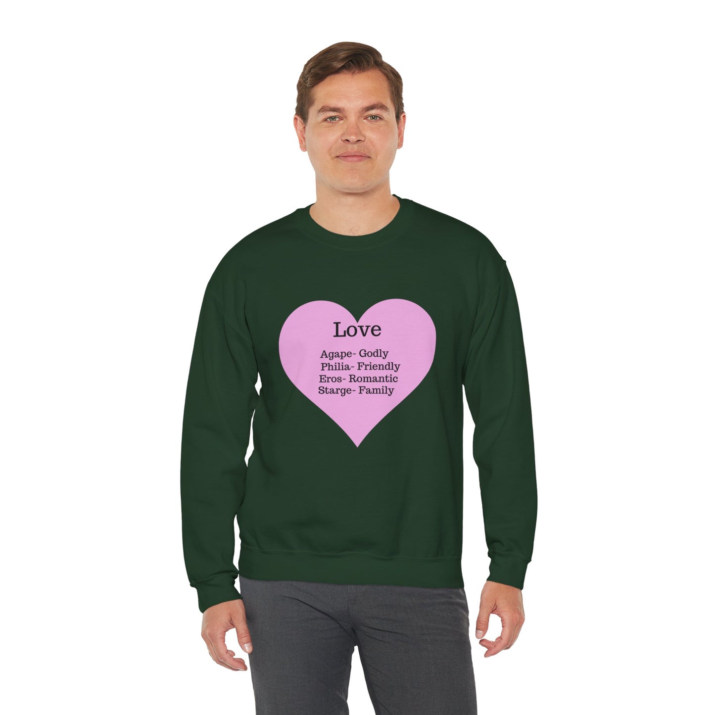 Types of Love Heart Unisex Sweatshirt