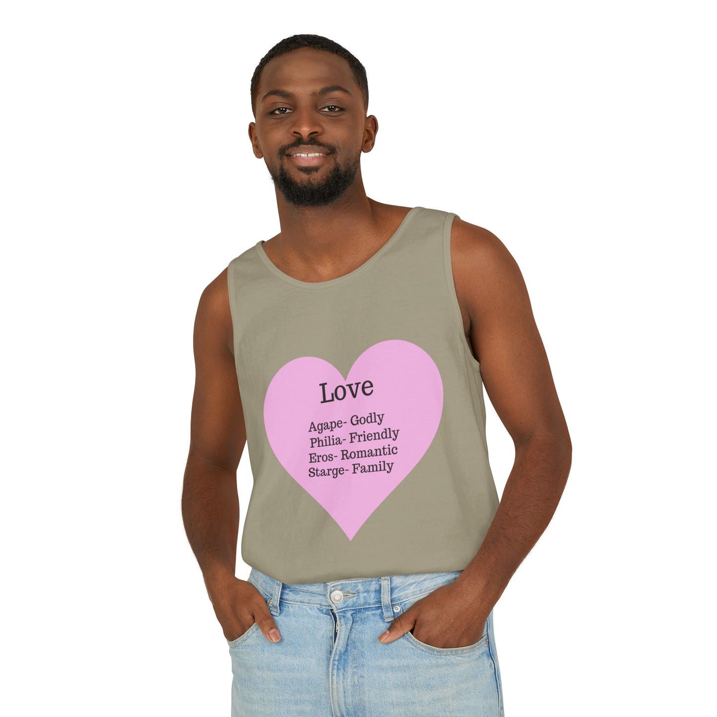 Unisex "Love" Definitions Garment-Dyed Tank Top