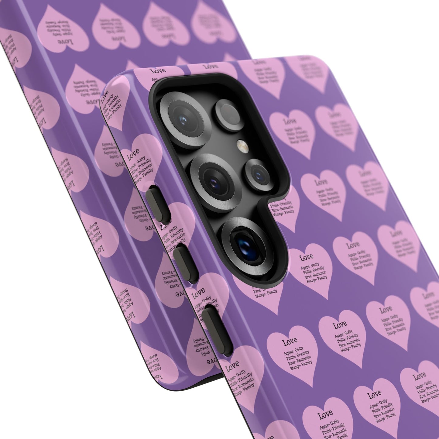 Hearts-A-Flutter Phone Case (Samsung)(Light purple)