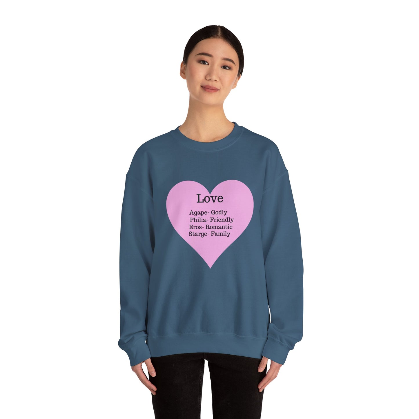 Types of Love Heart Unisex Sweatshirt