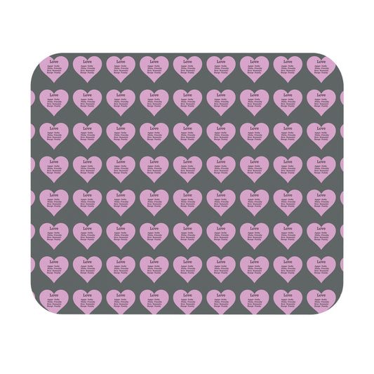 The Four Loves Mouse Pad Pattern Look (Dark grey)