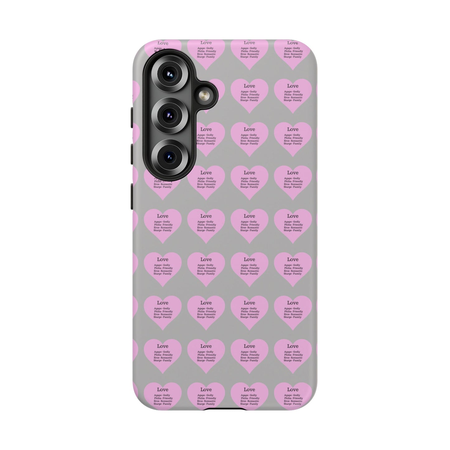 Hearts-A-Flutter Phone Case (Samsung)(Light grey)