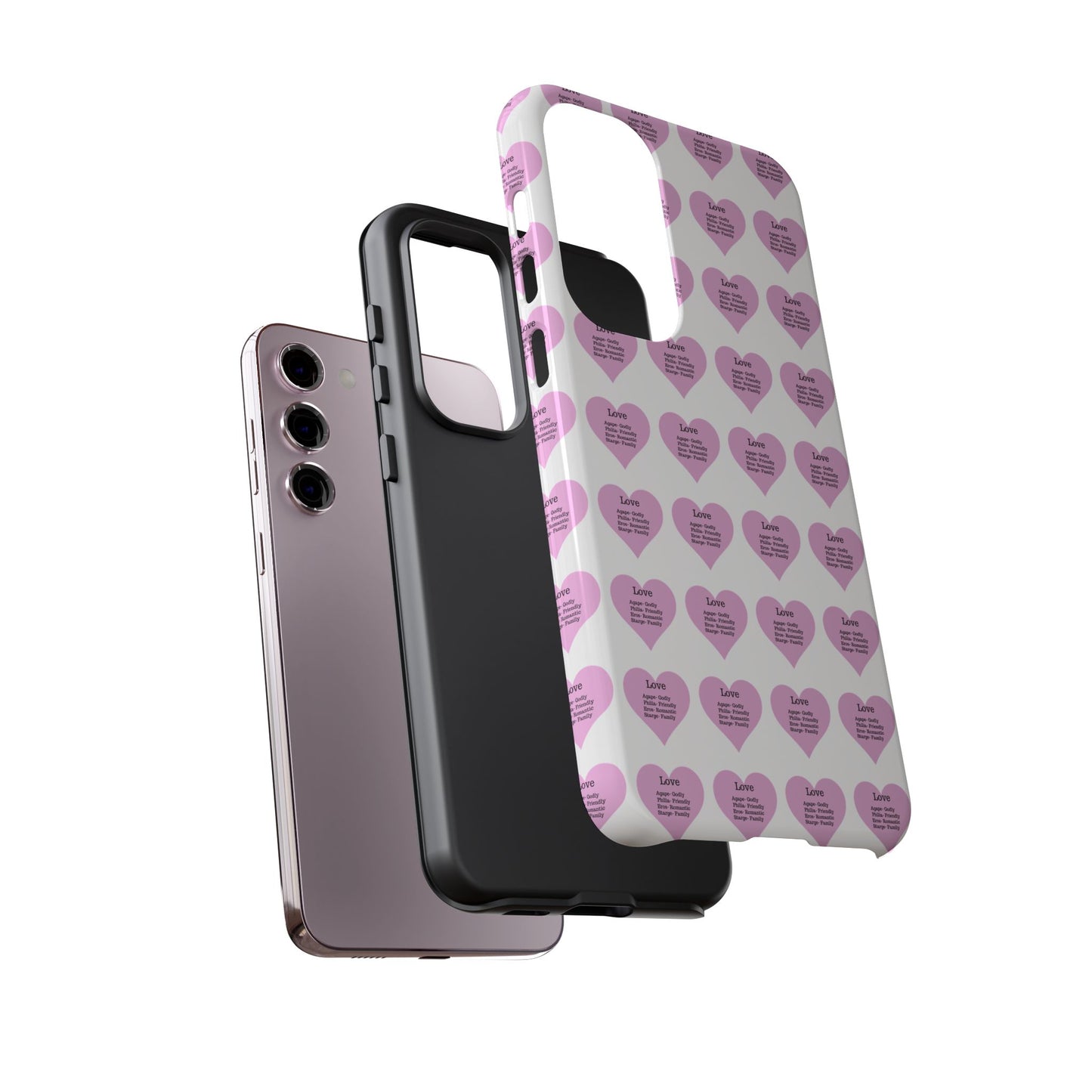 Hearts-A-Flutter Phone Case (Samsung)(White)