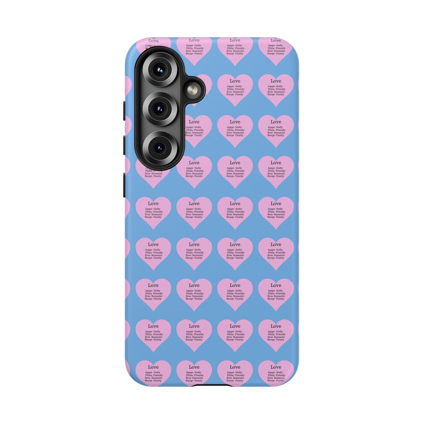 Hearts-A-Flutter Phone Case (Samsung)(Light blue)