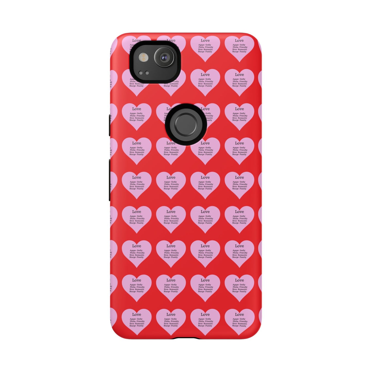 Hearts-A-Flutter Phone Case (iPhone, Google Pixel)(Red)