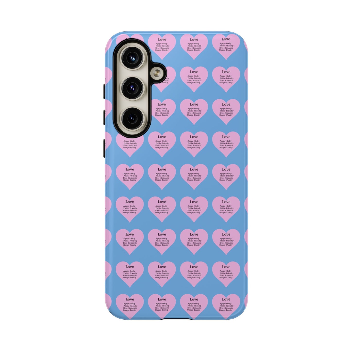 Hearts-A-Flutter Phone Case (Samsung)(Light blue)