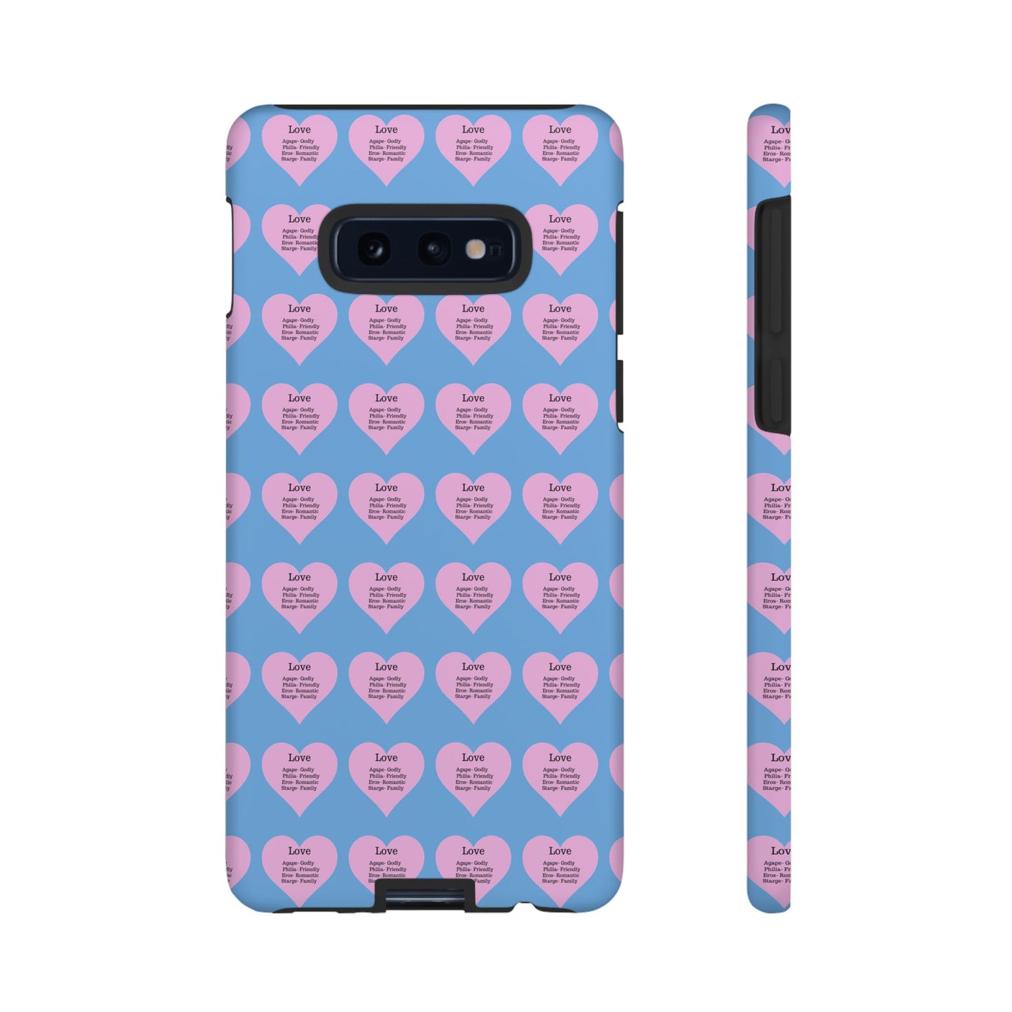 Hearts-A-Flutter Phone Case (Samsung)(Light blue)