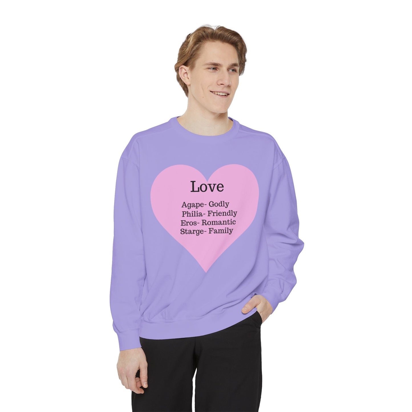 Garment-Dyed Love Sweatshirt | Ultra-Soft Comfort Colors® Unisex Pullover