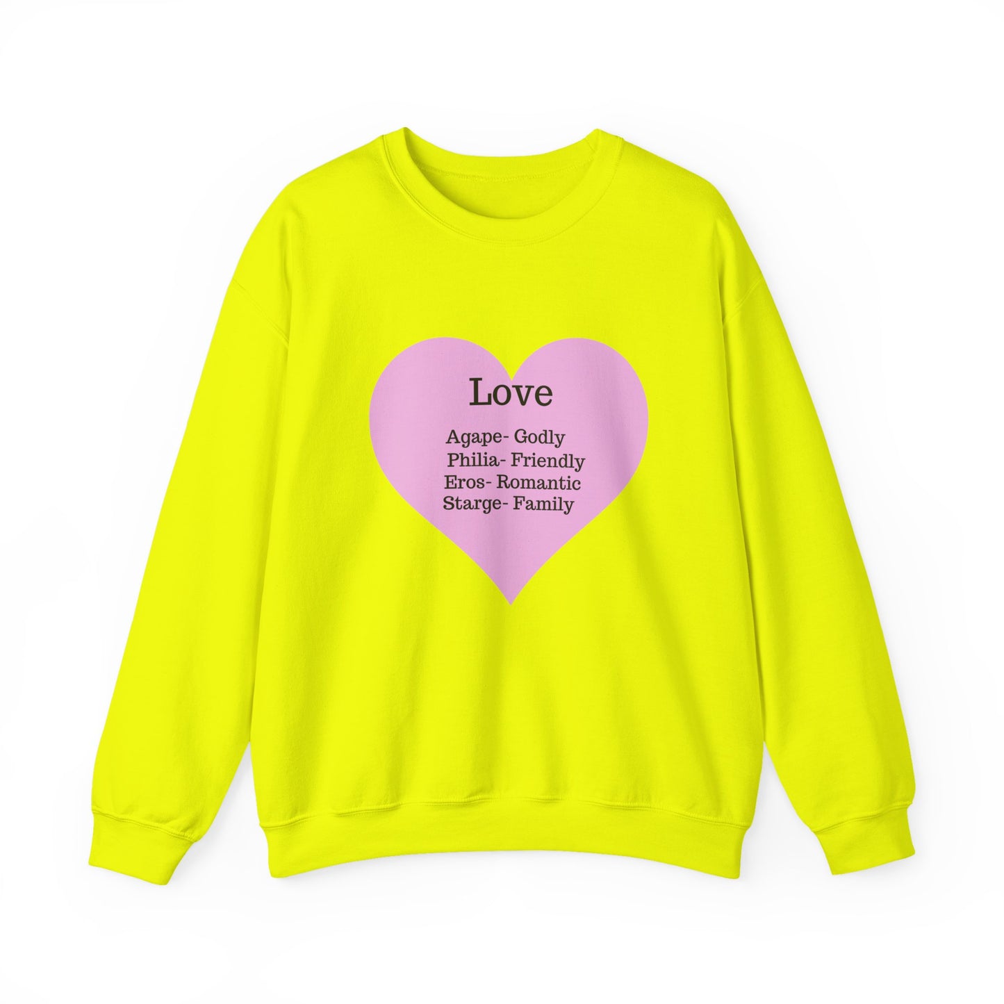 Types of Love Heart Unisex Sweatshirt