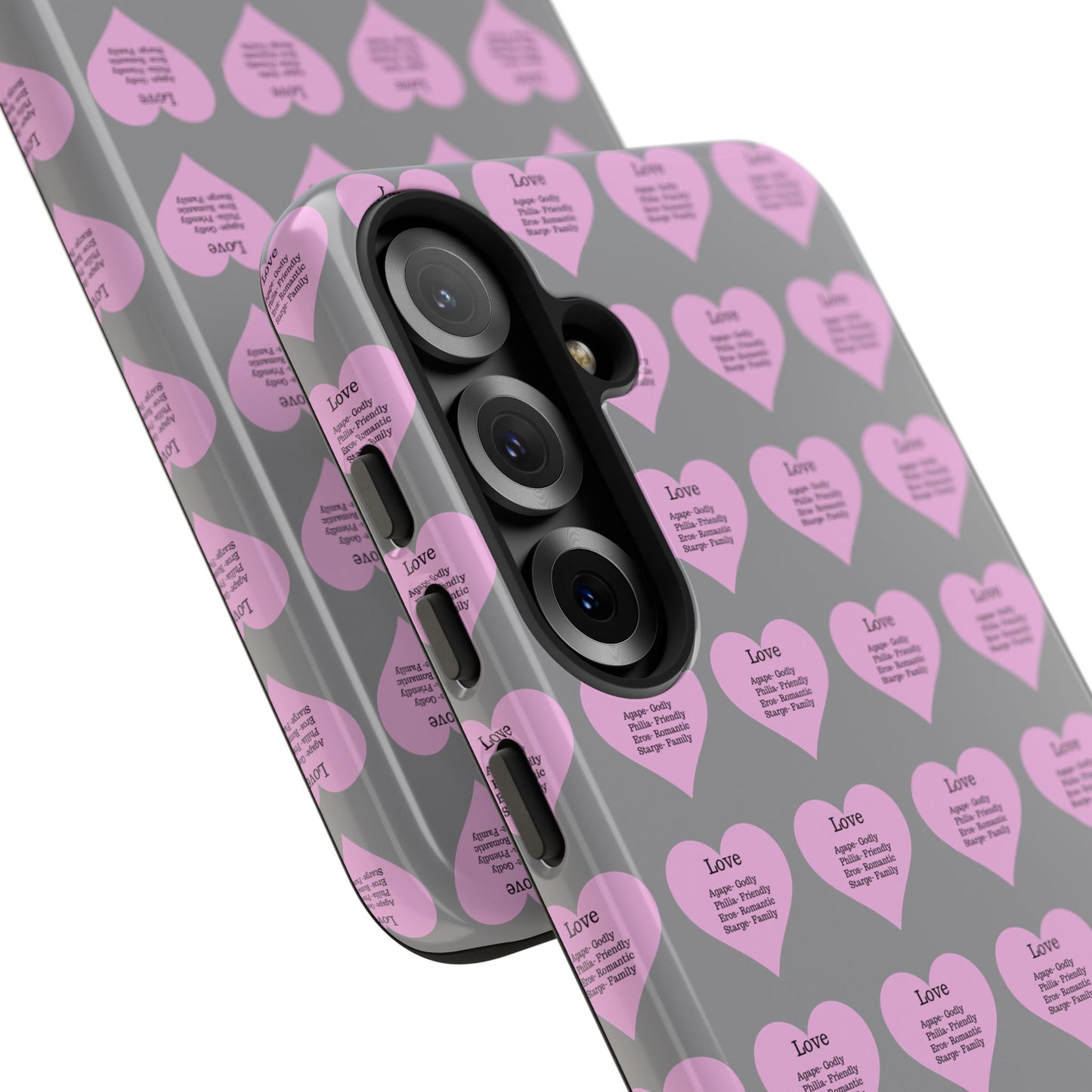 Hearts-A-Flutter Phone Case (Samsung)(Grey)