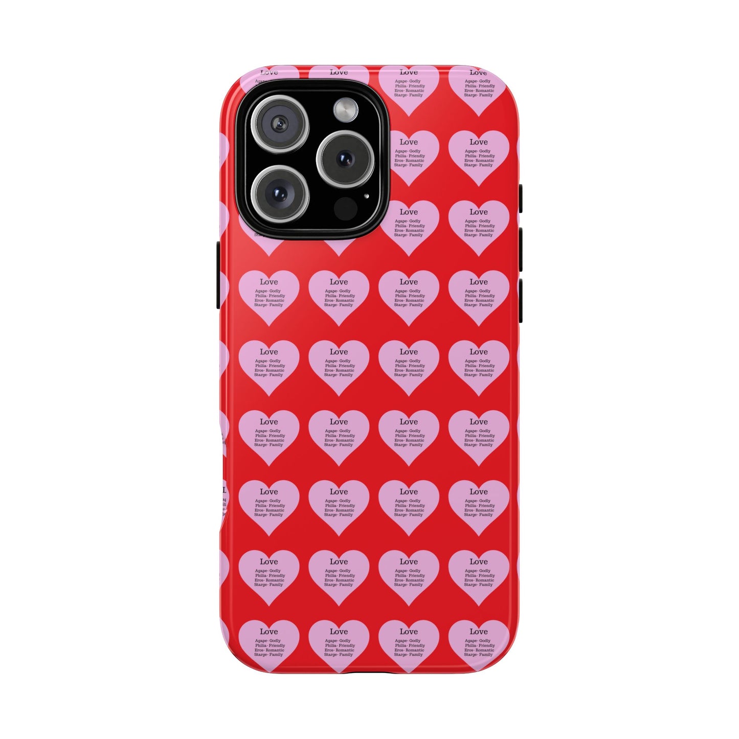 Hearts-A-Flutter Phone Case (iPhone, Google Pixel)(Red)